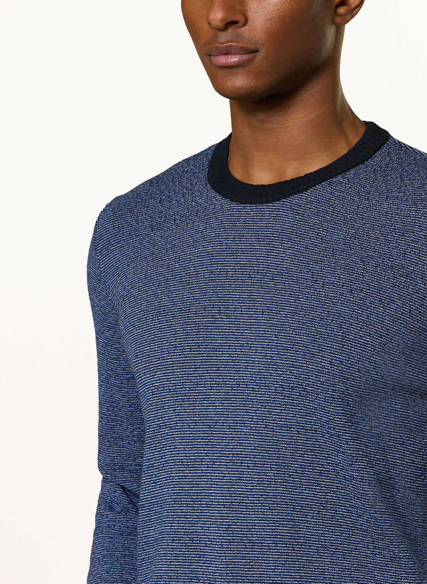 MAERZ MUENCHEN Pullover: BLAU/ DUNKELBLAU