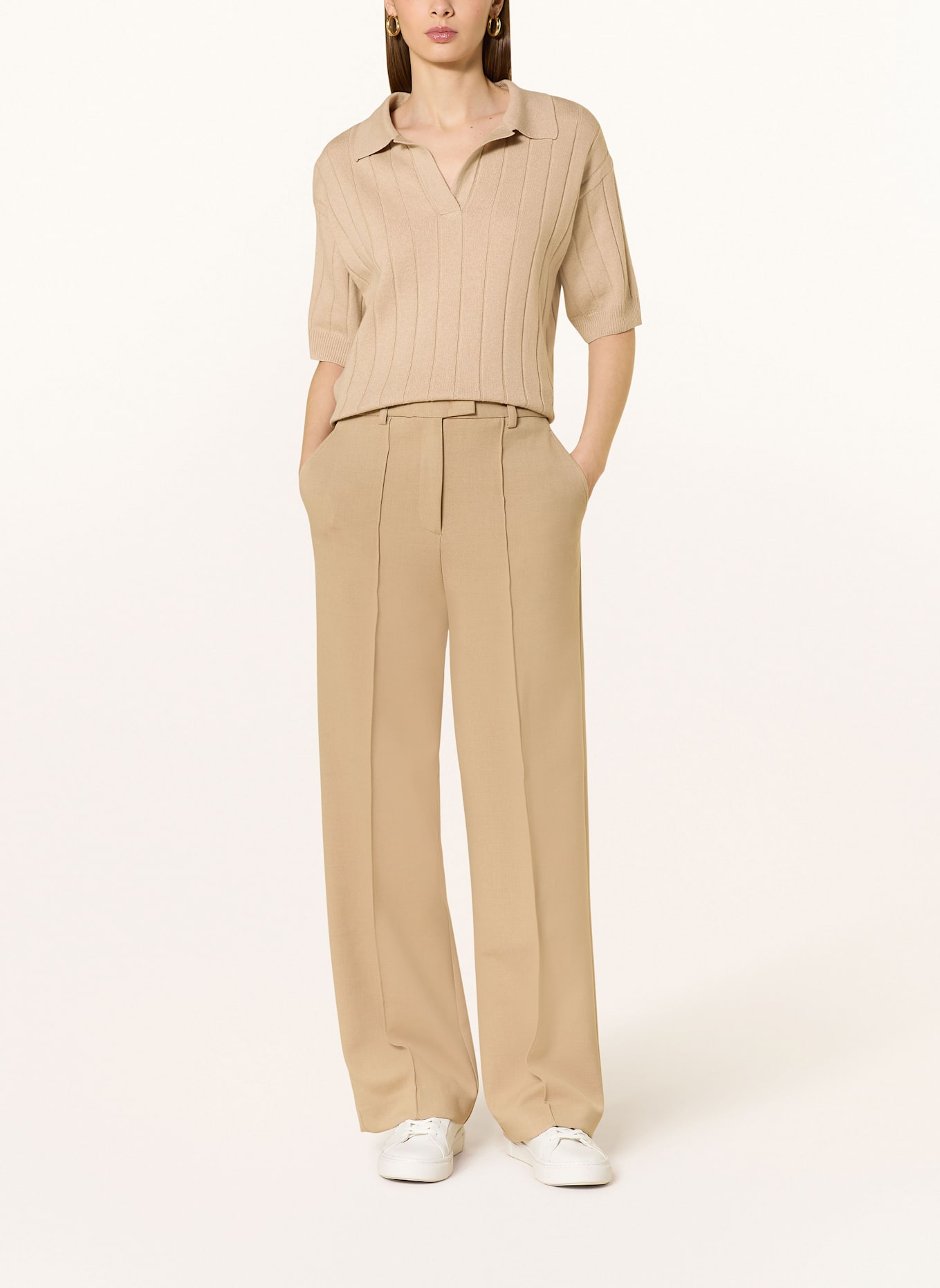 MAERZ MUENCHEN Strickshirt: HELLBRAUN