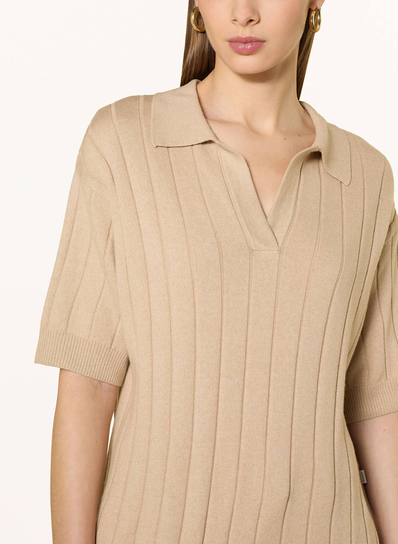 MAERZ MUENCHEN Strickshirt: HELLBRAUN