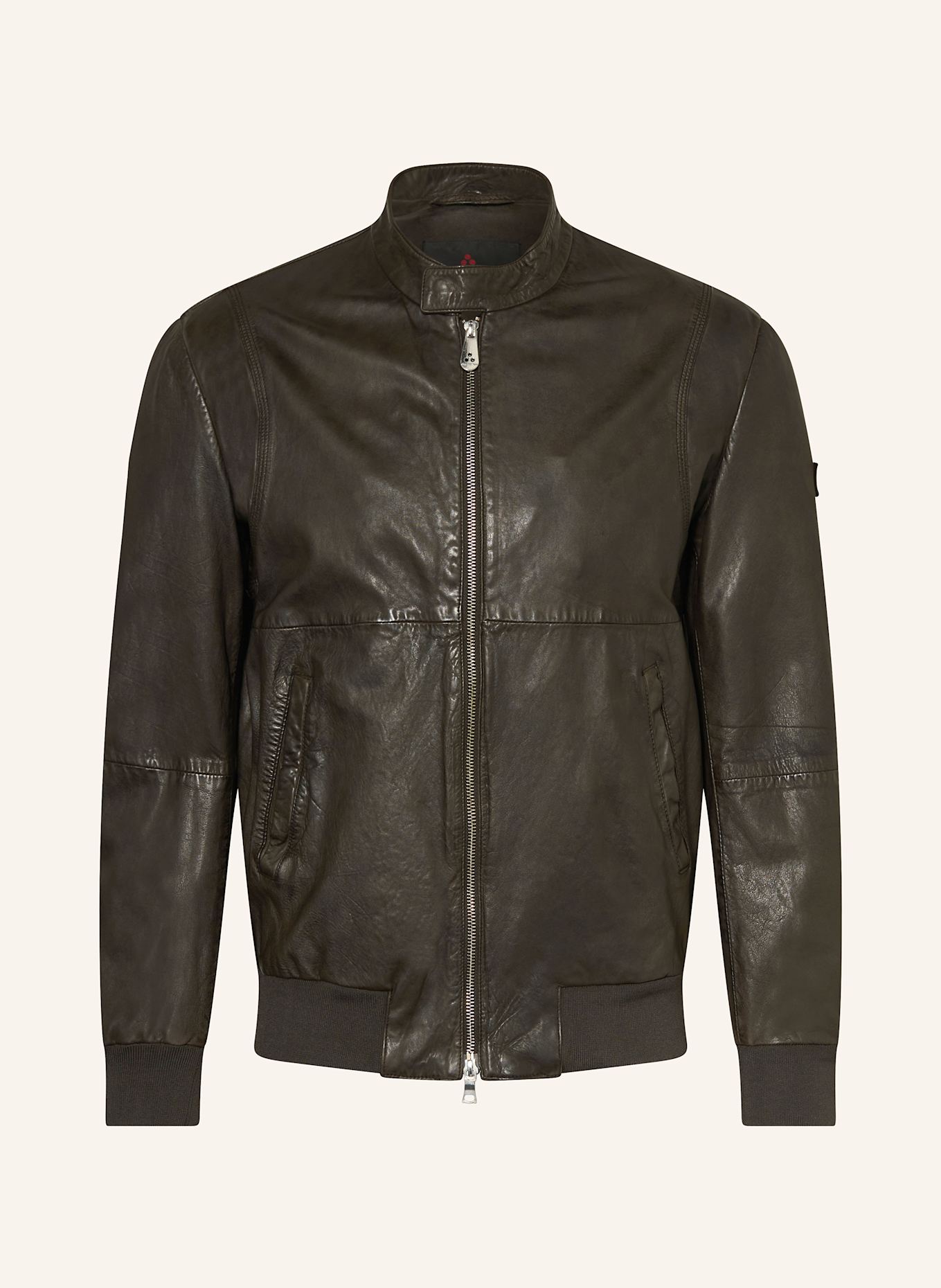 PEUTEREY Lederblouson TUREIA: DUNKELBRAUN