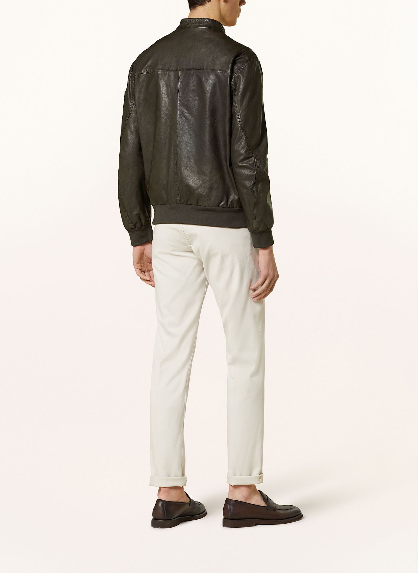 PEUTEREY Lederblouson TUREIA: DUNKELBRAUN