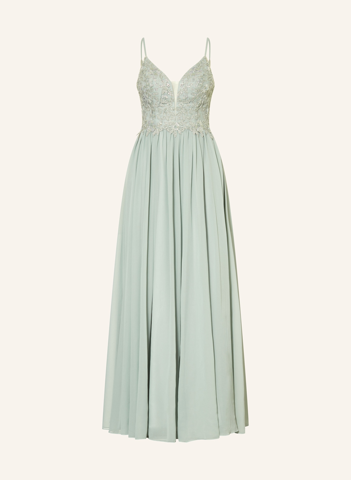 Hey Kyla Abendkleid mit Spitze und Schmuckperlen: MINT