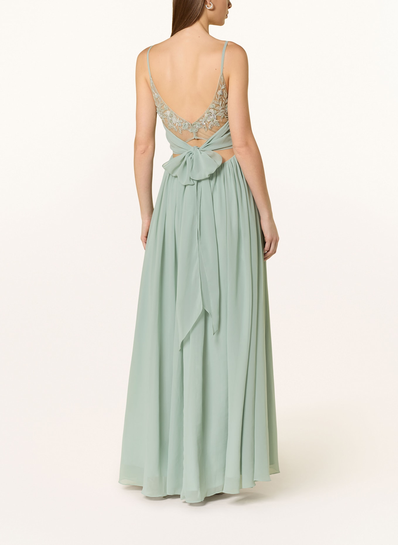 Hey Kyla Abendkleid mit Spitze und Schmuckperlen: MINT