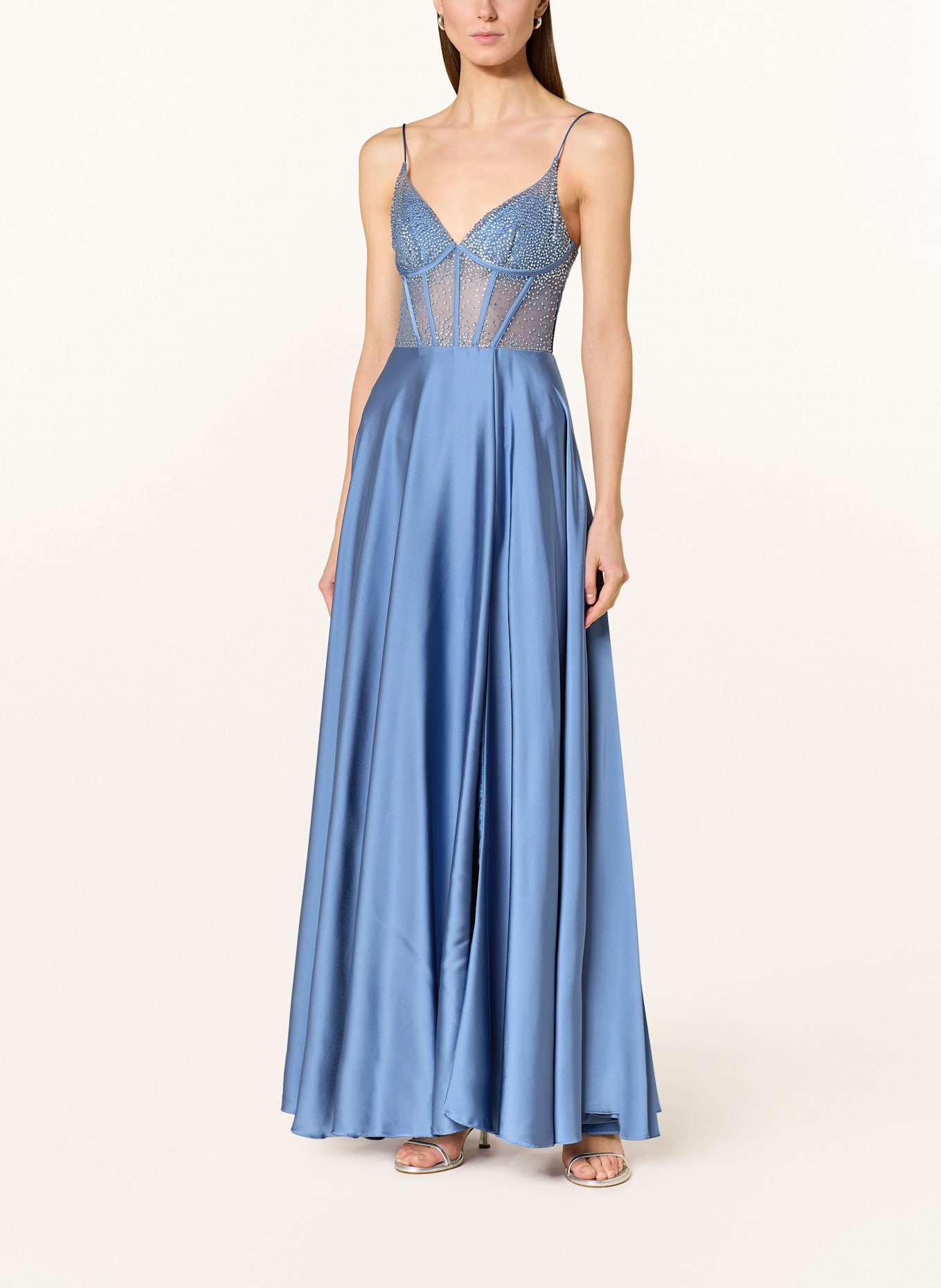 Hey Kyla Abendkleid mit Schmucksteinen: BLAU