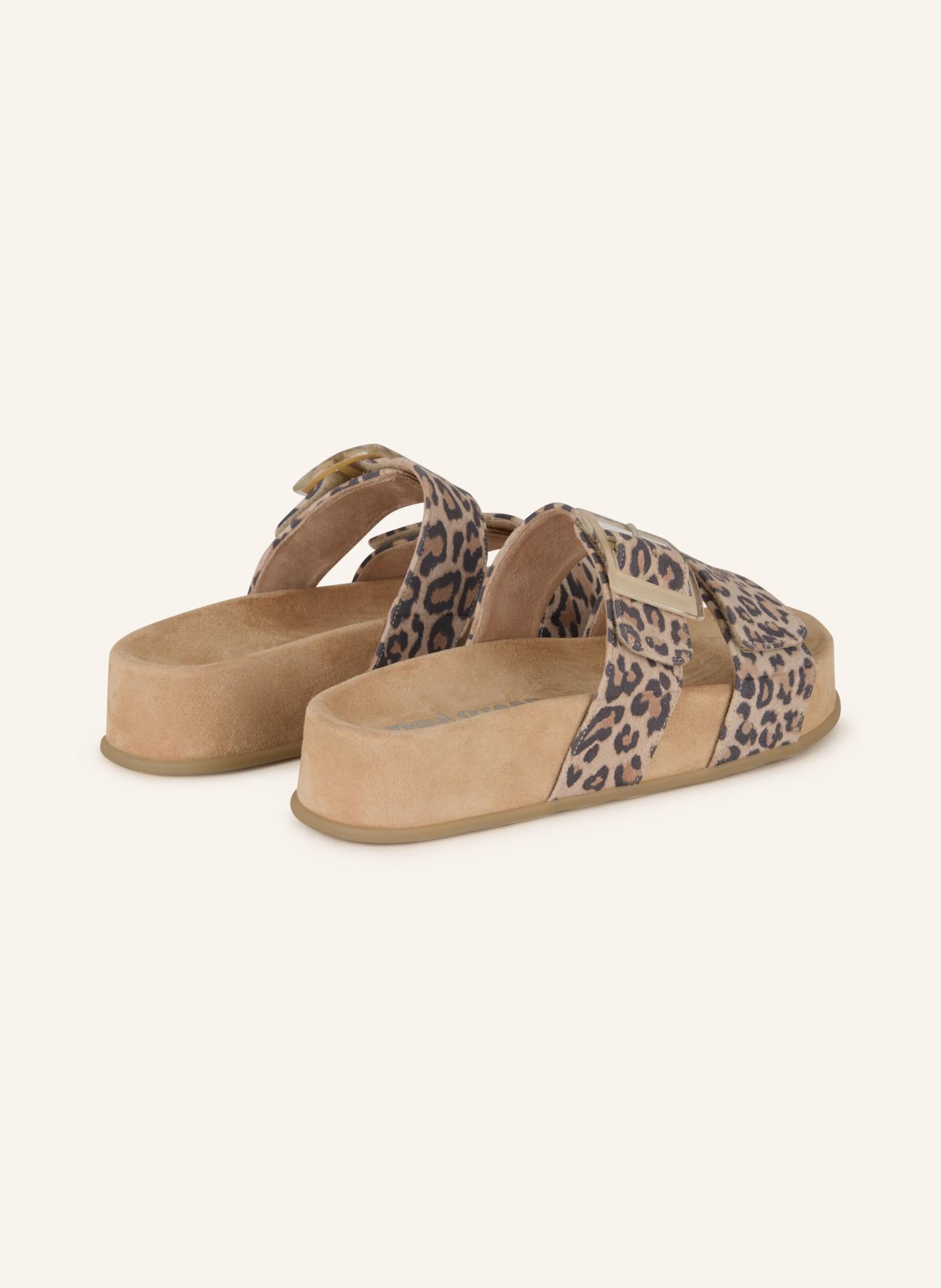 paul green Plateau-Pantoletten: BEIGE/ GRAU/ HELLBRAUN