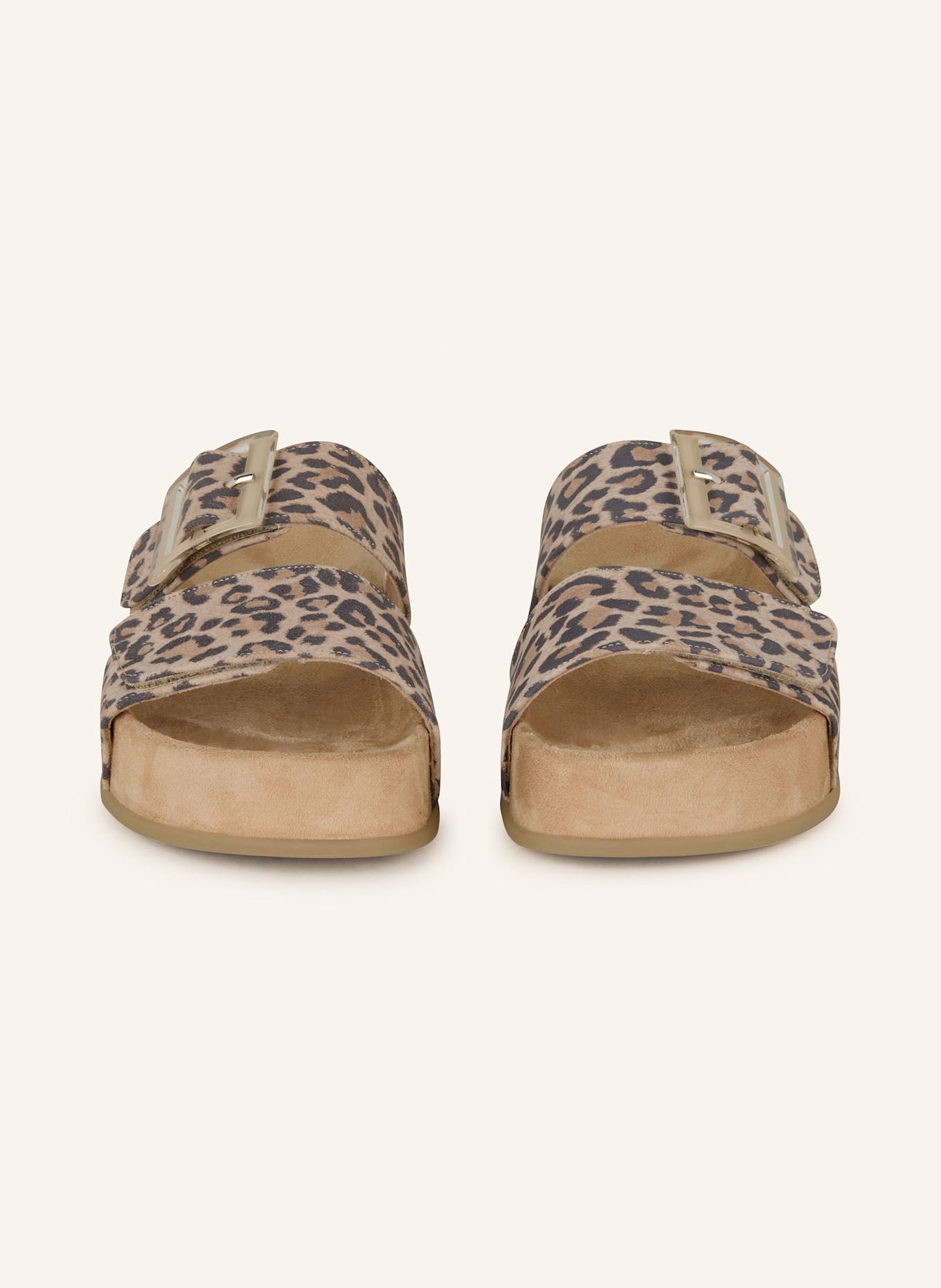 paul green Plateau-Pantoletten: BEIGE/ GRAU/ HELLBRAUN