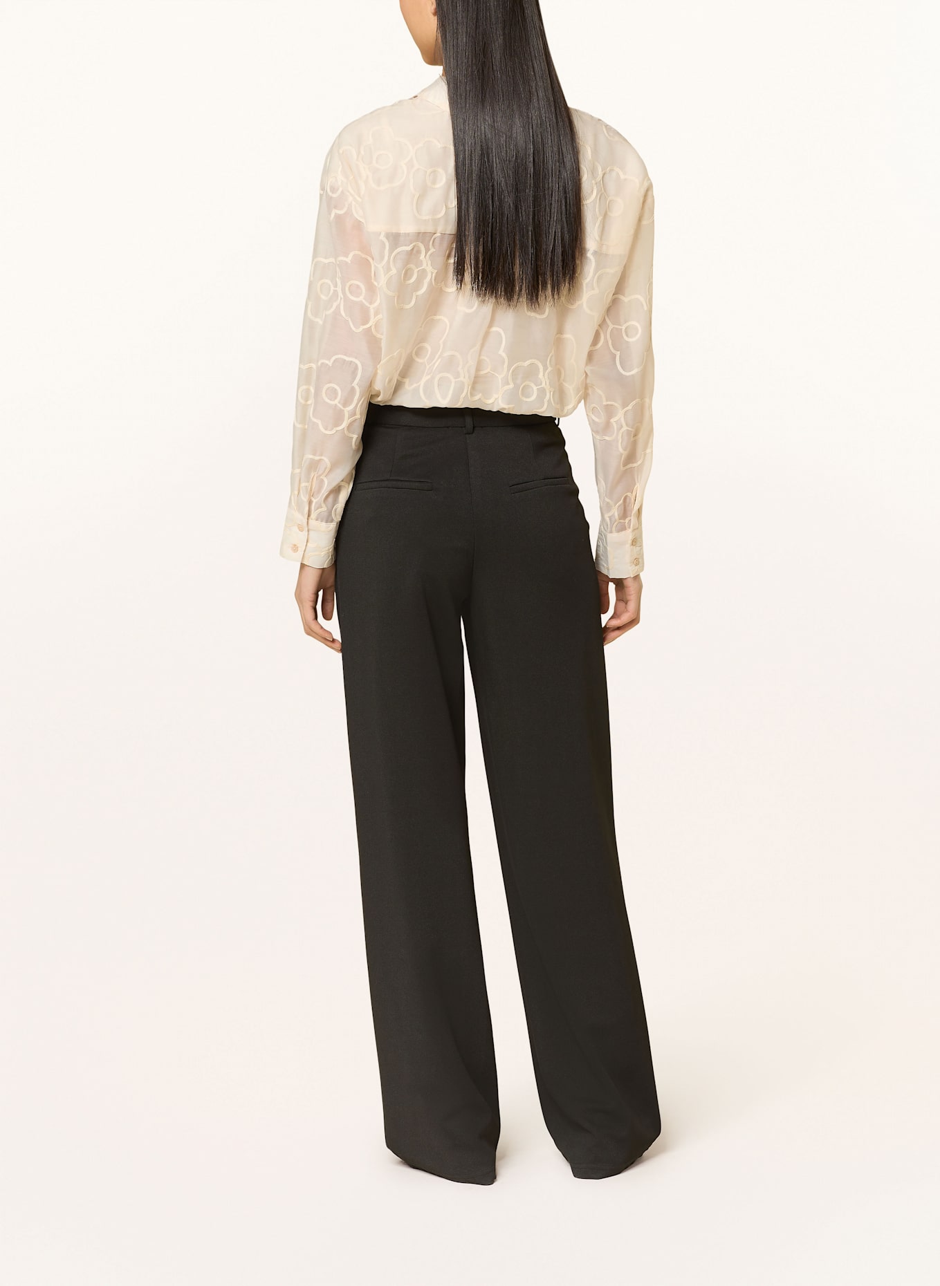 Y.A.S. Oversized-Hemdbluse: CREME