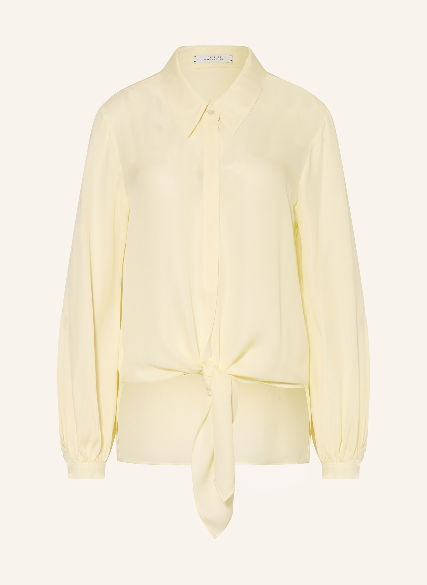 DOROTHEE SCHUMACHER Hemdbluse SHEER TWIST: HELLGELB