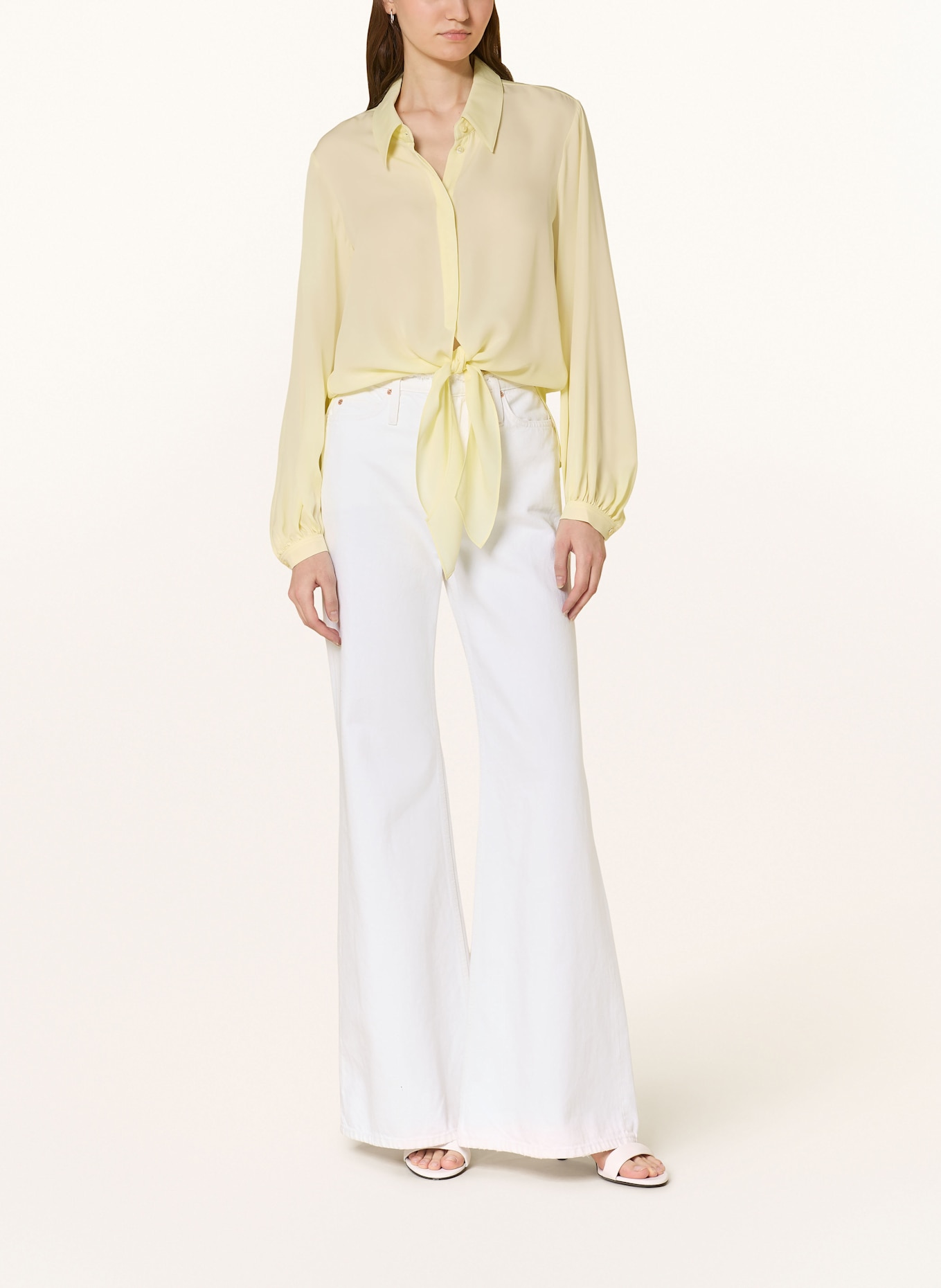 DOROTHEE SCHUMACHER Hemdbluse SHEER TWIST: HELLGELB