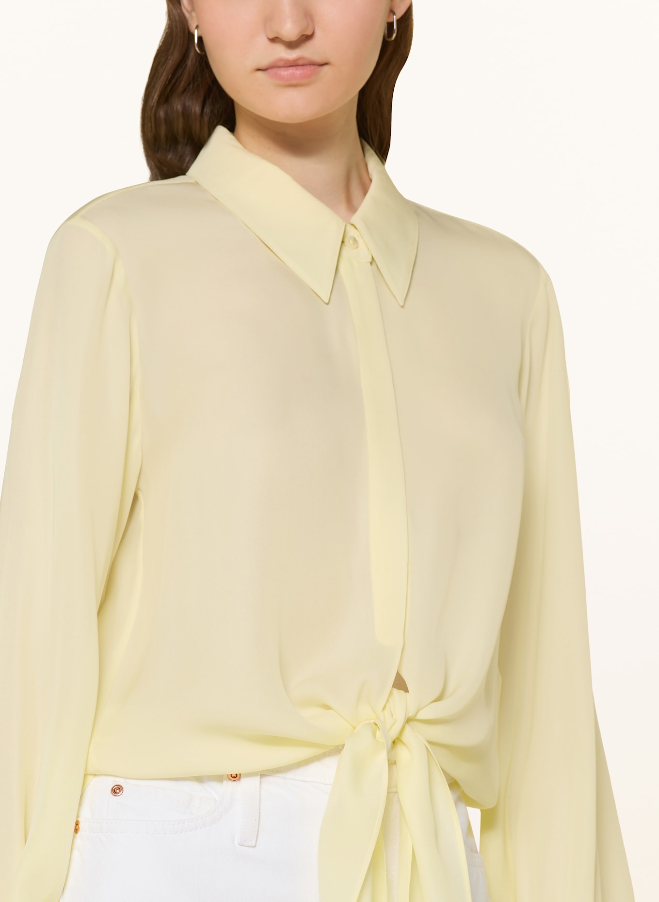 DOROTHEE SCHUMACHER Hemdbluse SHEER TWIST: HELLGELB