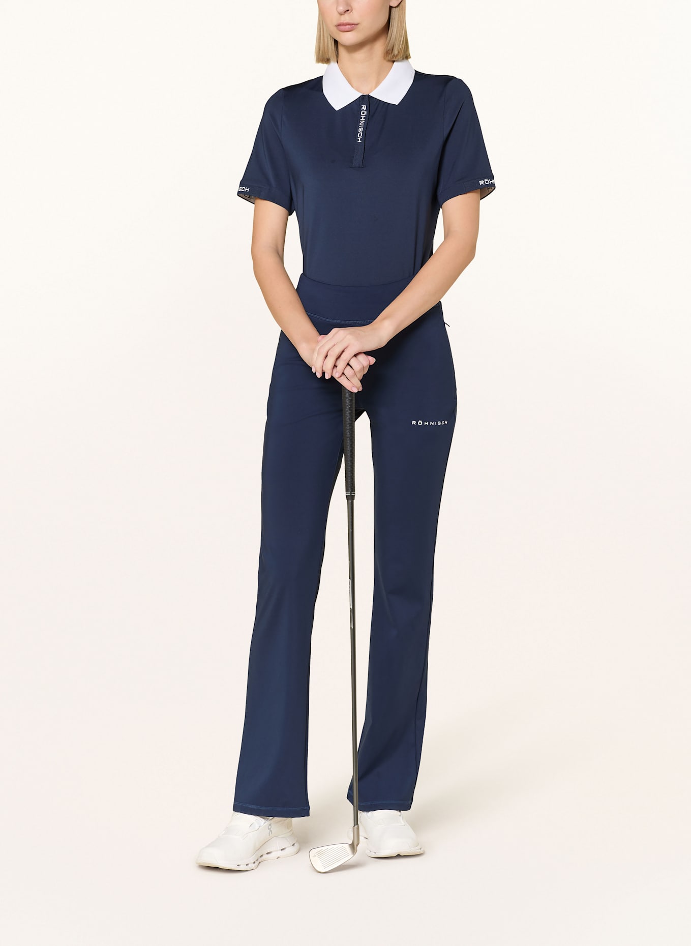 RÖHNISCH Golfové kalhoty: TMAVĚ MODRÁ