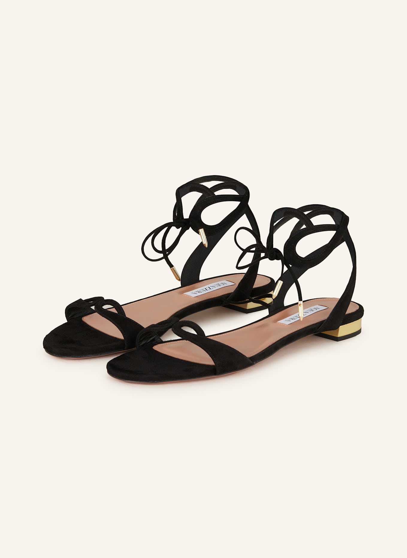 AQUAZZURA Sandalen TESSA: SCHWARZ