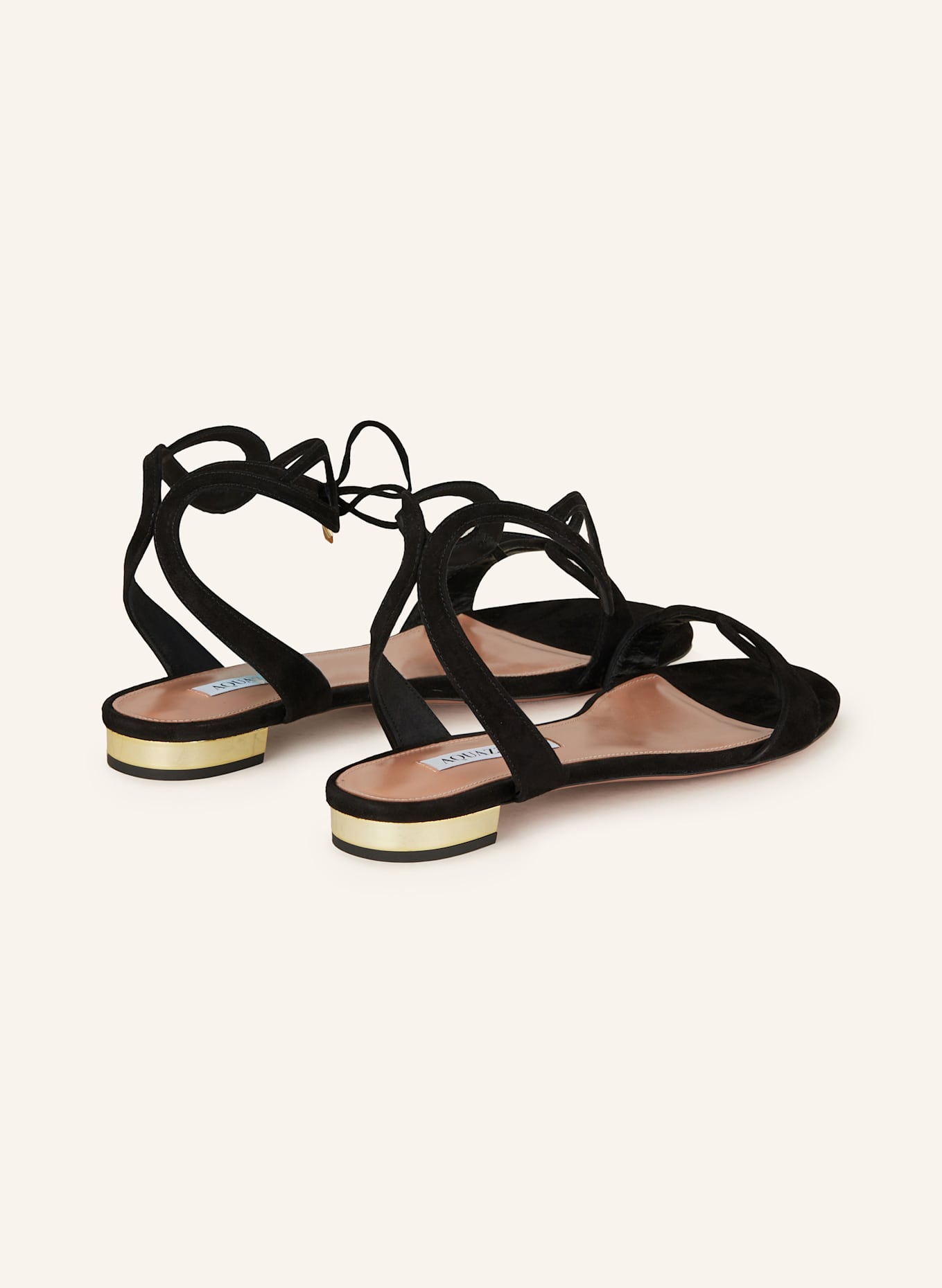 AQUAZZURA Sandalen TESSA: SCHWARZ