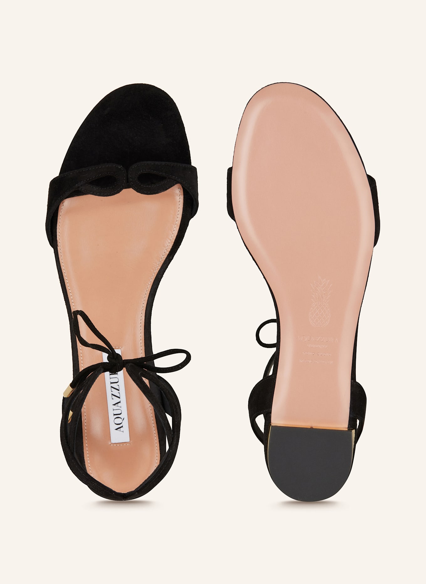 AQUAZZURA Sandalen TESSA: SCHWARZ