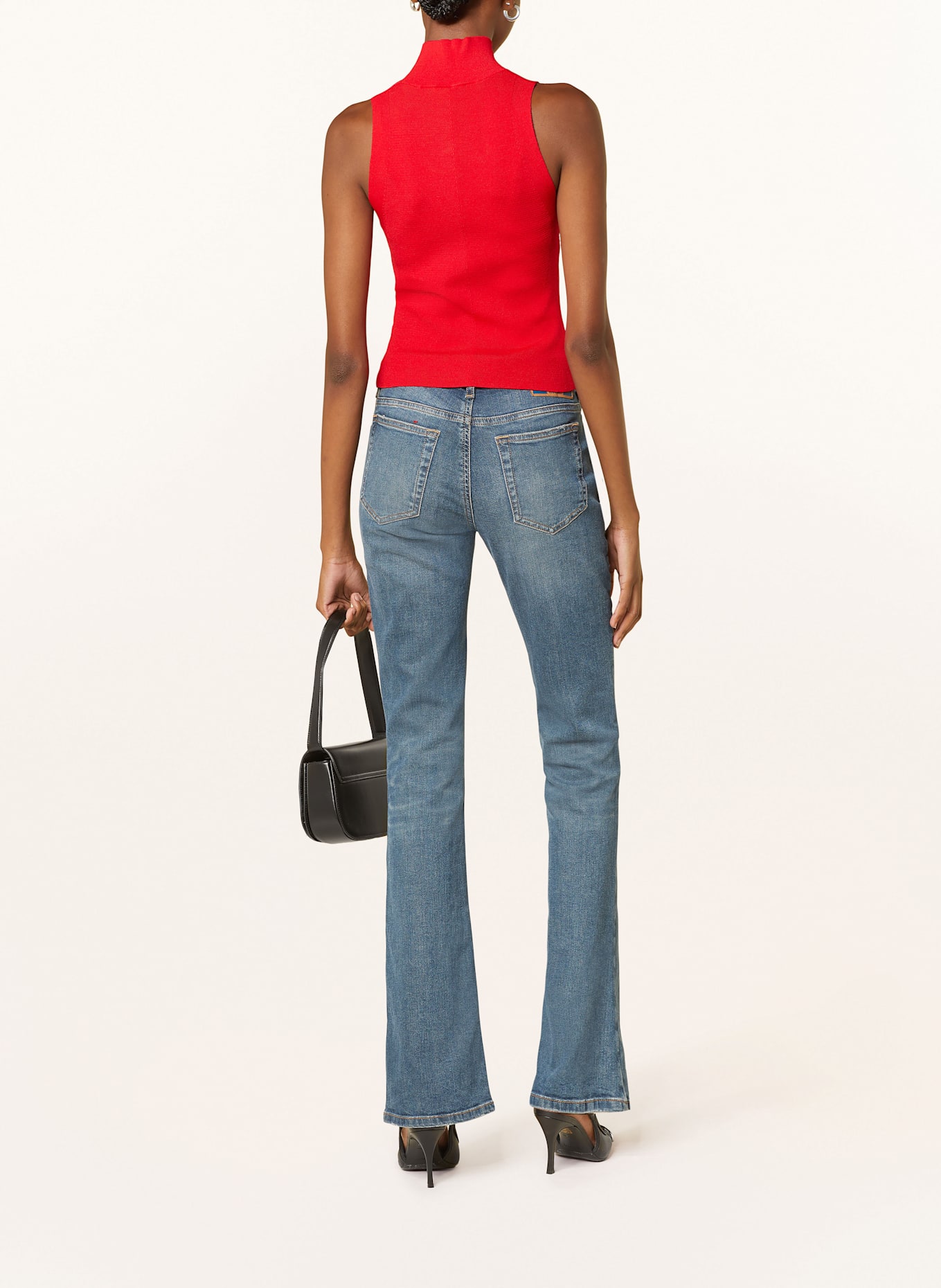 DIESEL Top M-ONERVAX-TOP mit Cut-out: ROT