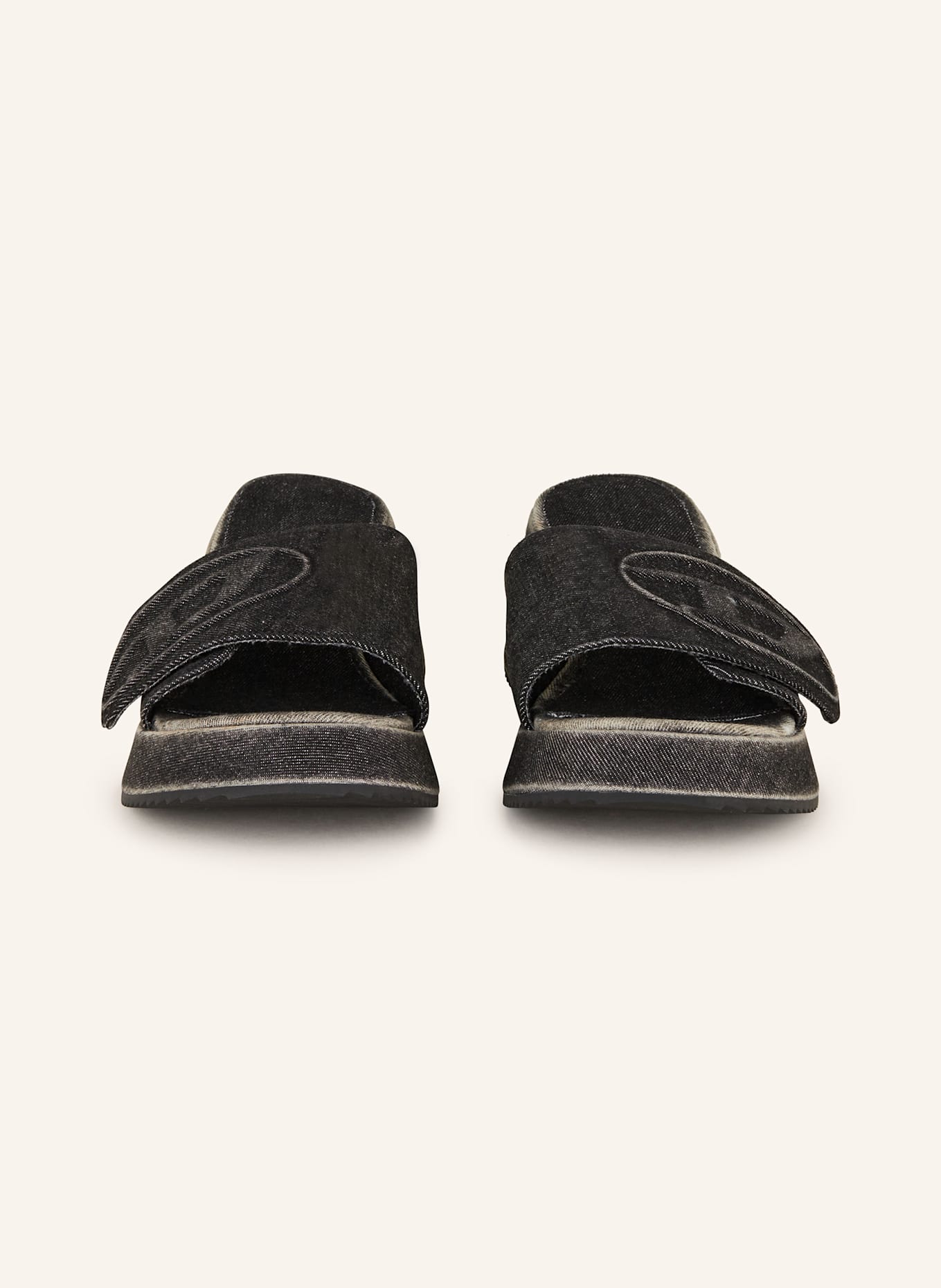 DIESEL Slides SA-OVAL: BLACK