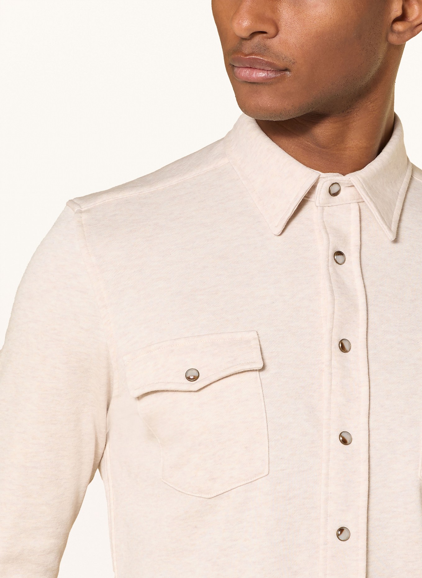 PROFUOMO Overshirt: BEIGE