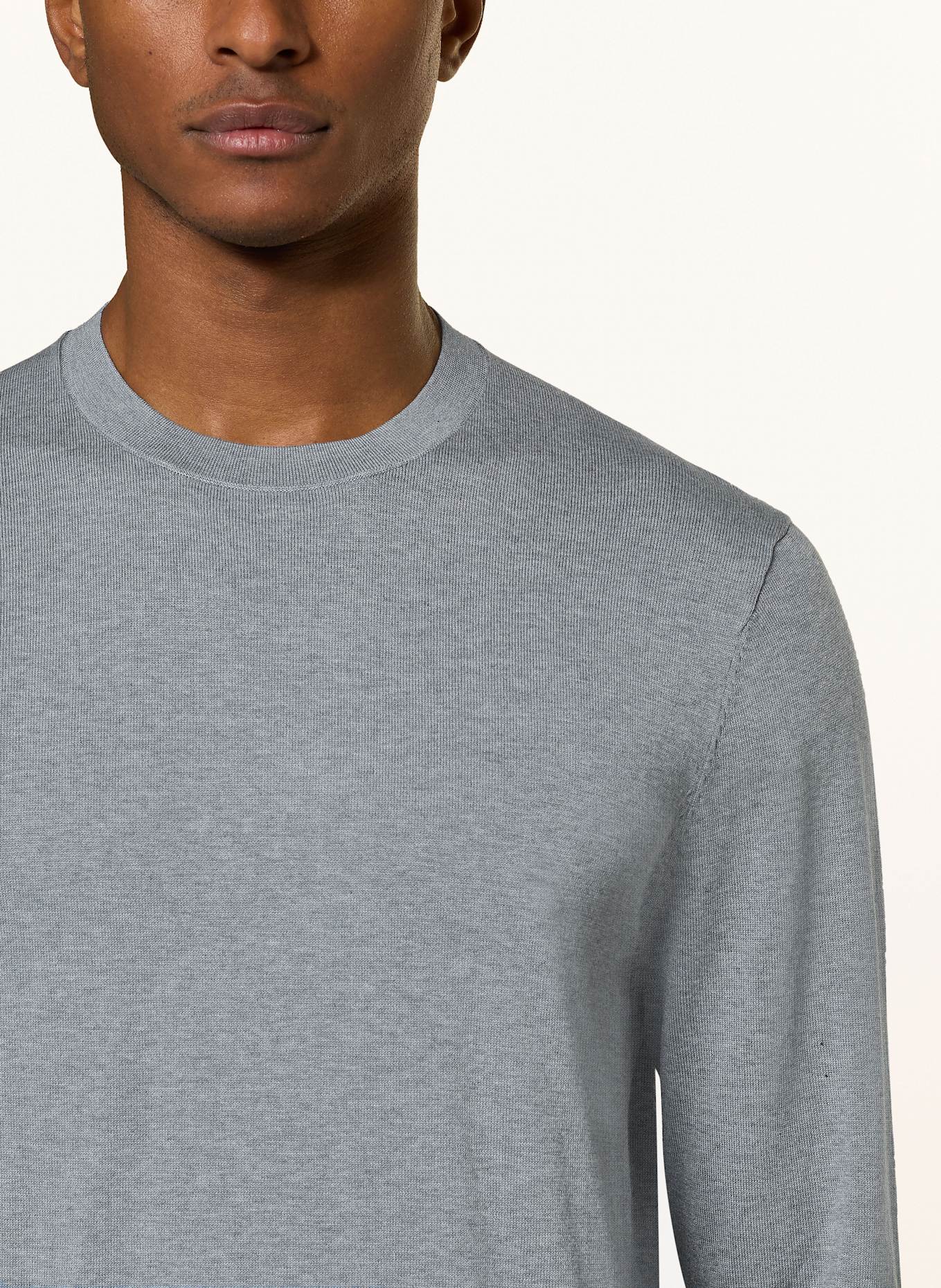 PROFUOMO Pullover: BLAUGRAU