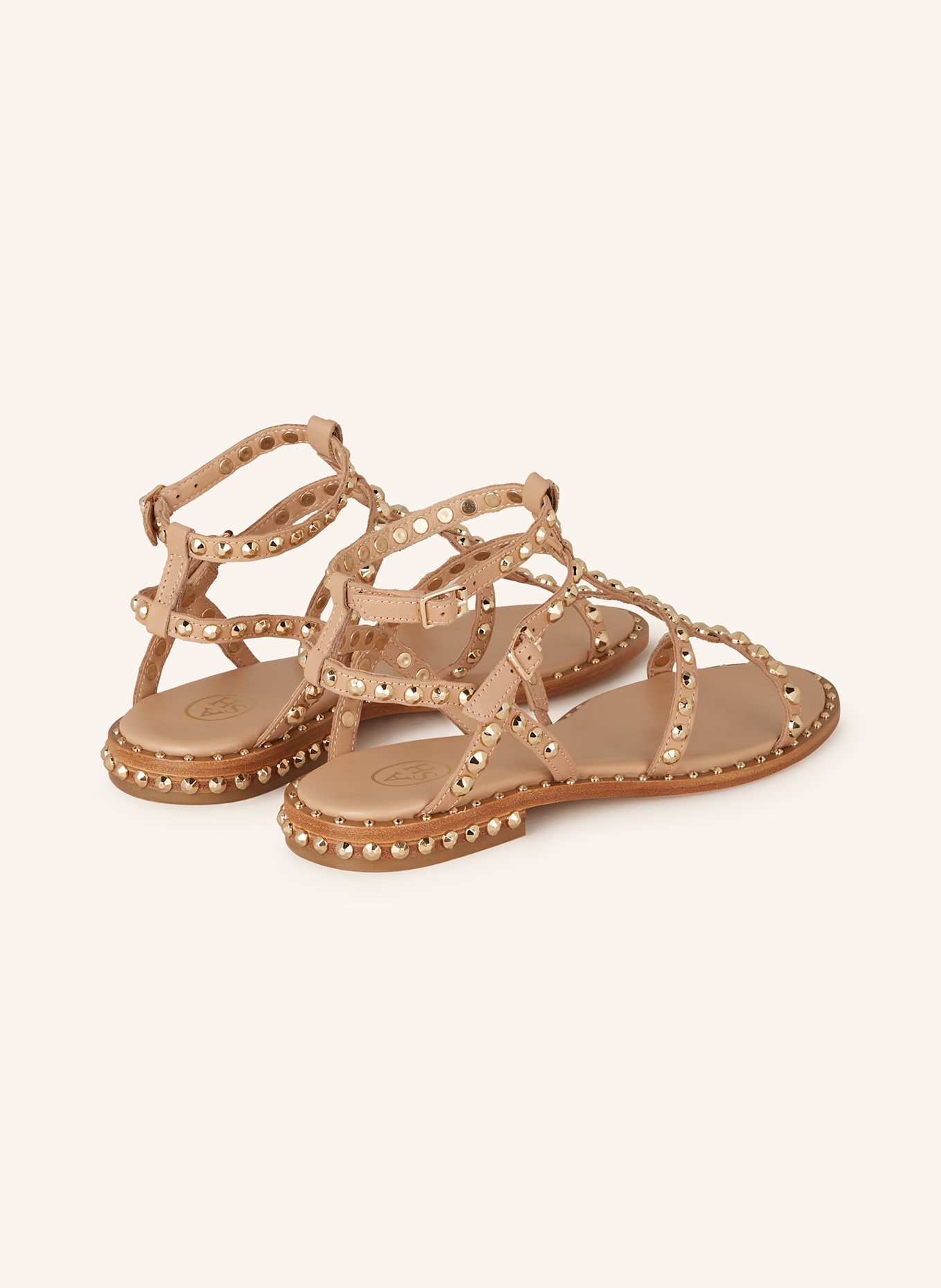 ash Sandalen PRECIOUS mit Nieten: BEIGE