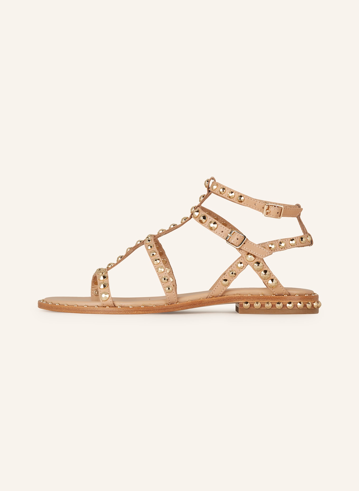 ash Sandalen PRECIOUS mit Nieten: BEIGE