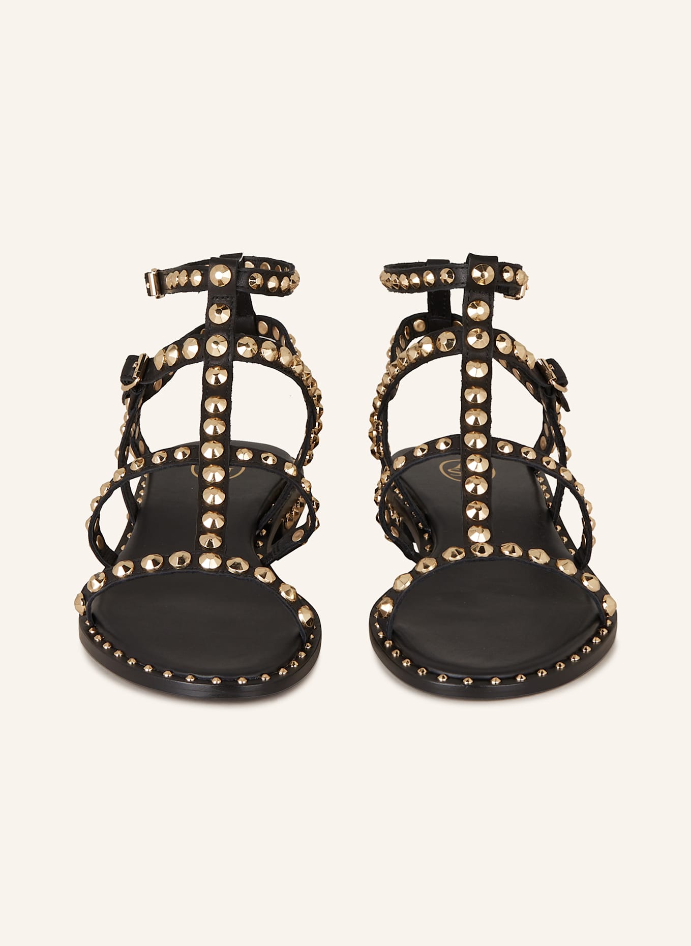 ash Sandalen PRECIOUS mit Nieten: SCHWARZ