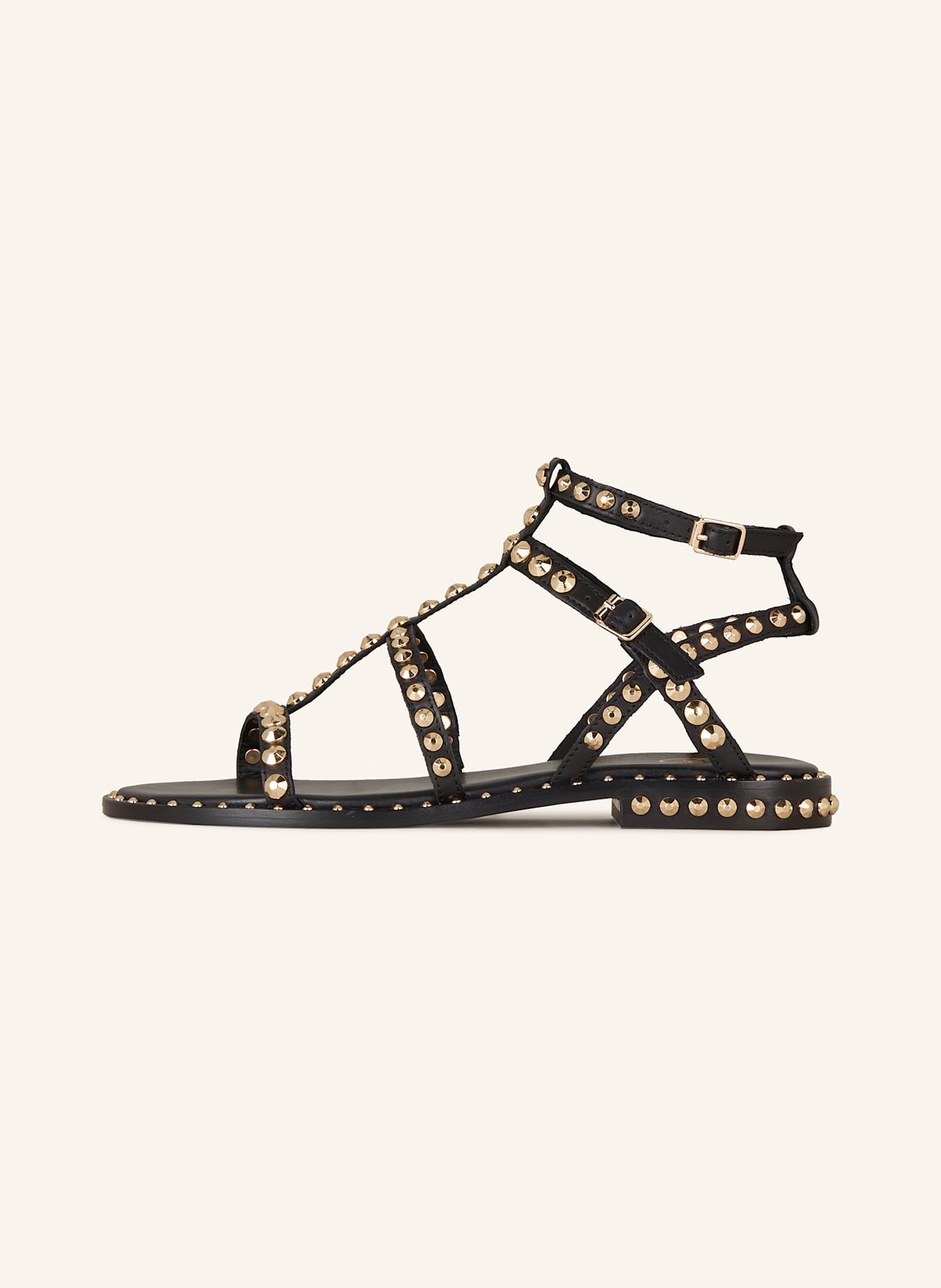 ash Sandalen PRECIOUS mit Nieten: SCHWARZ