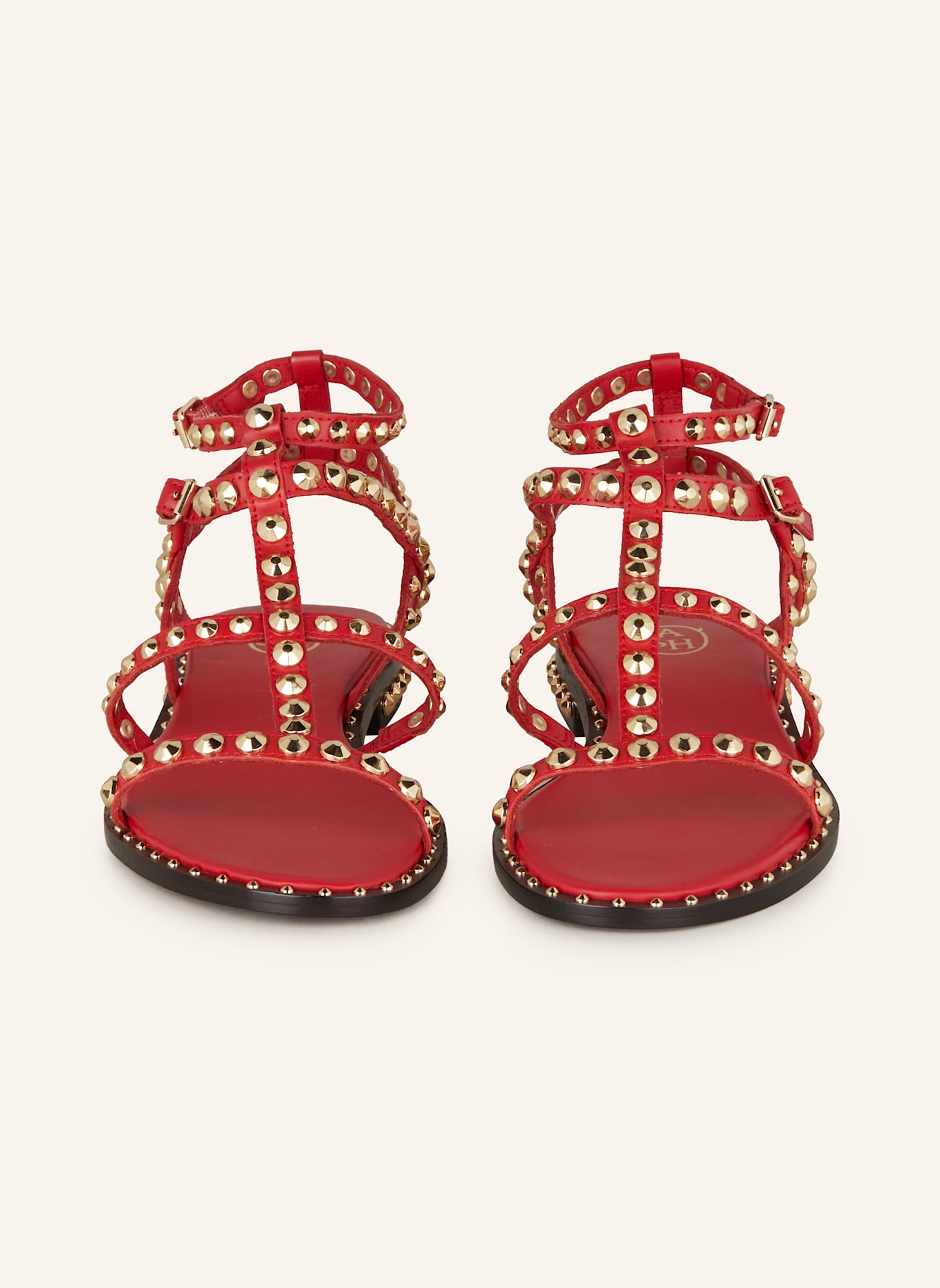 ash Sandały PRECIOUS z ćwiekami: CZERWONY