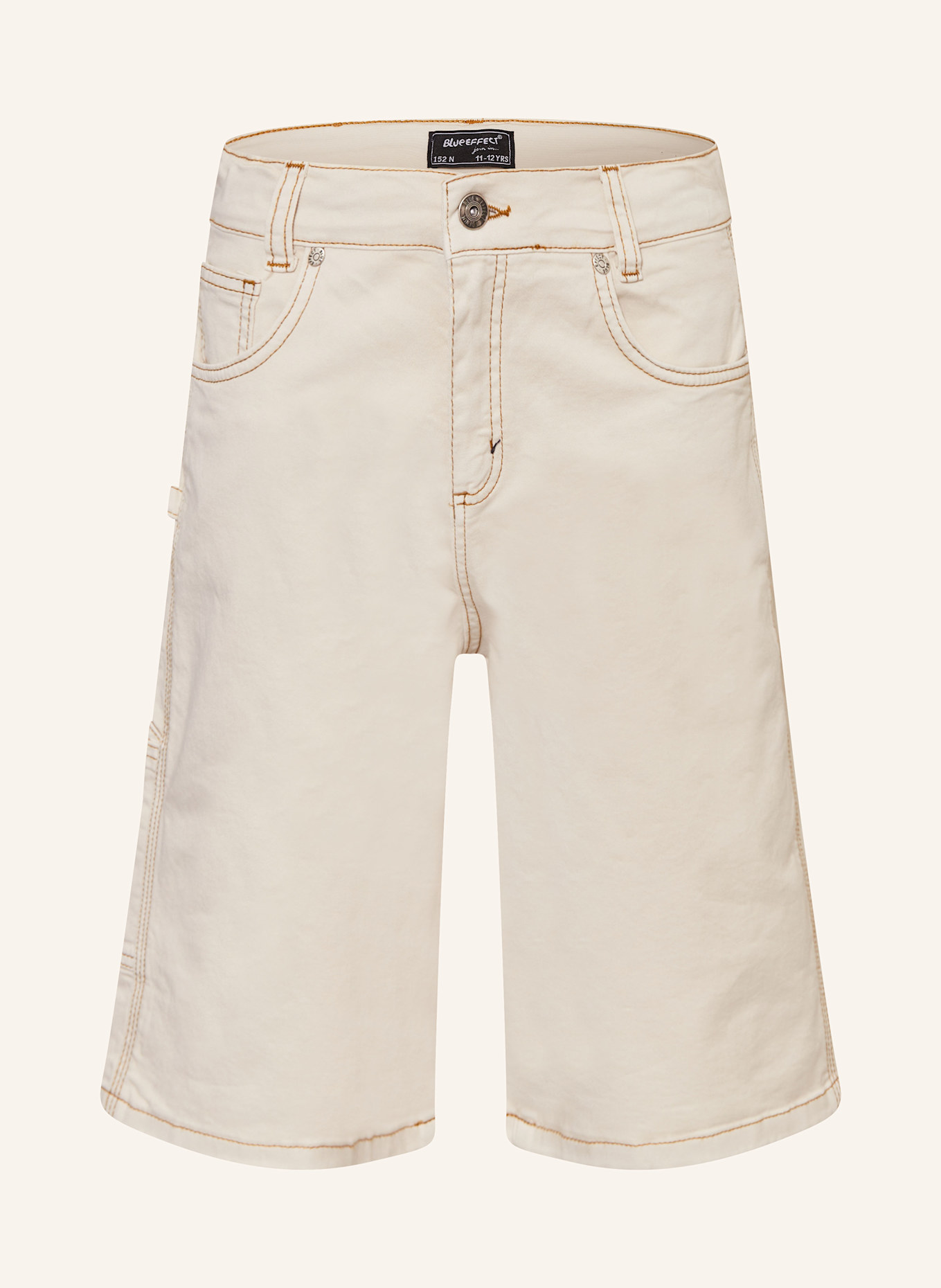 BLUE EFFECT Cargoshorts aus Leinen: WEISS
