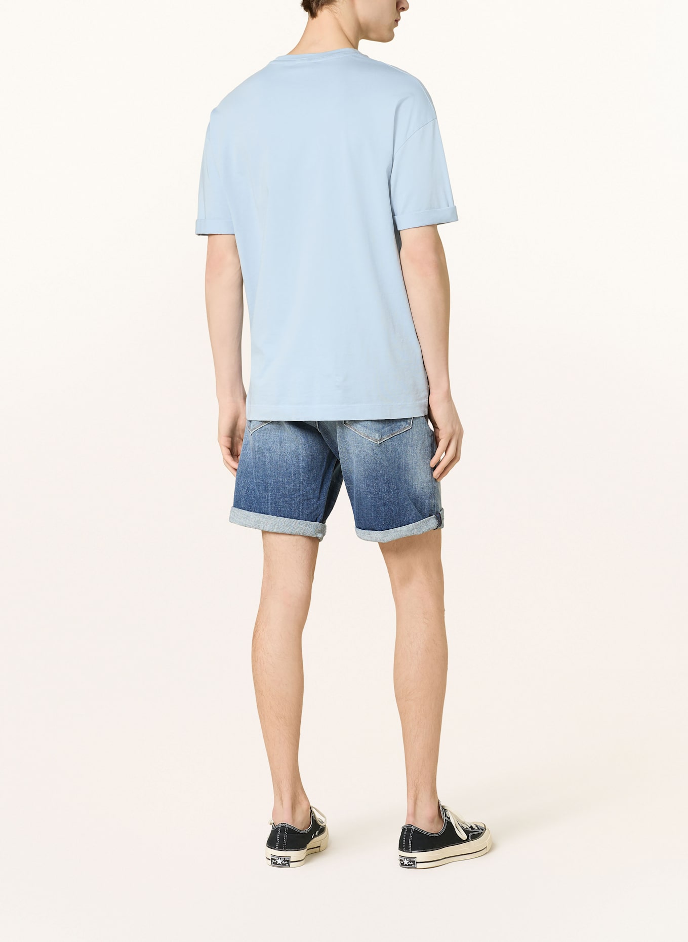 REPLAY Jeansshorts Tapered Fit: 009 MEDIUM BLUE