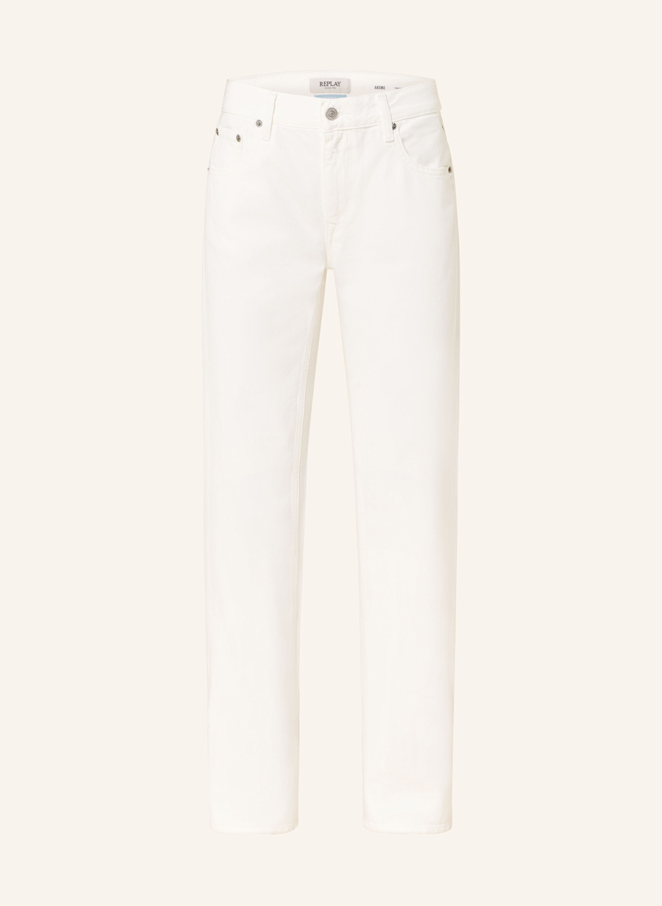 REPLAY Straight Jeans AKEME: 100 NATURAL WHITE