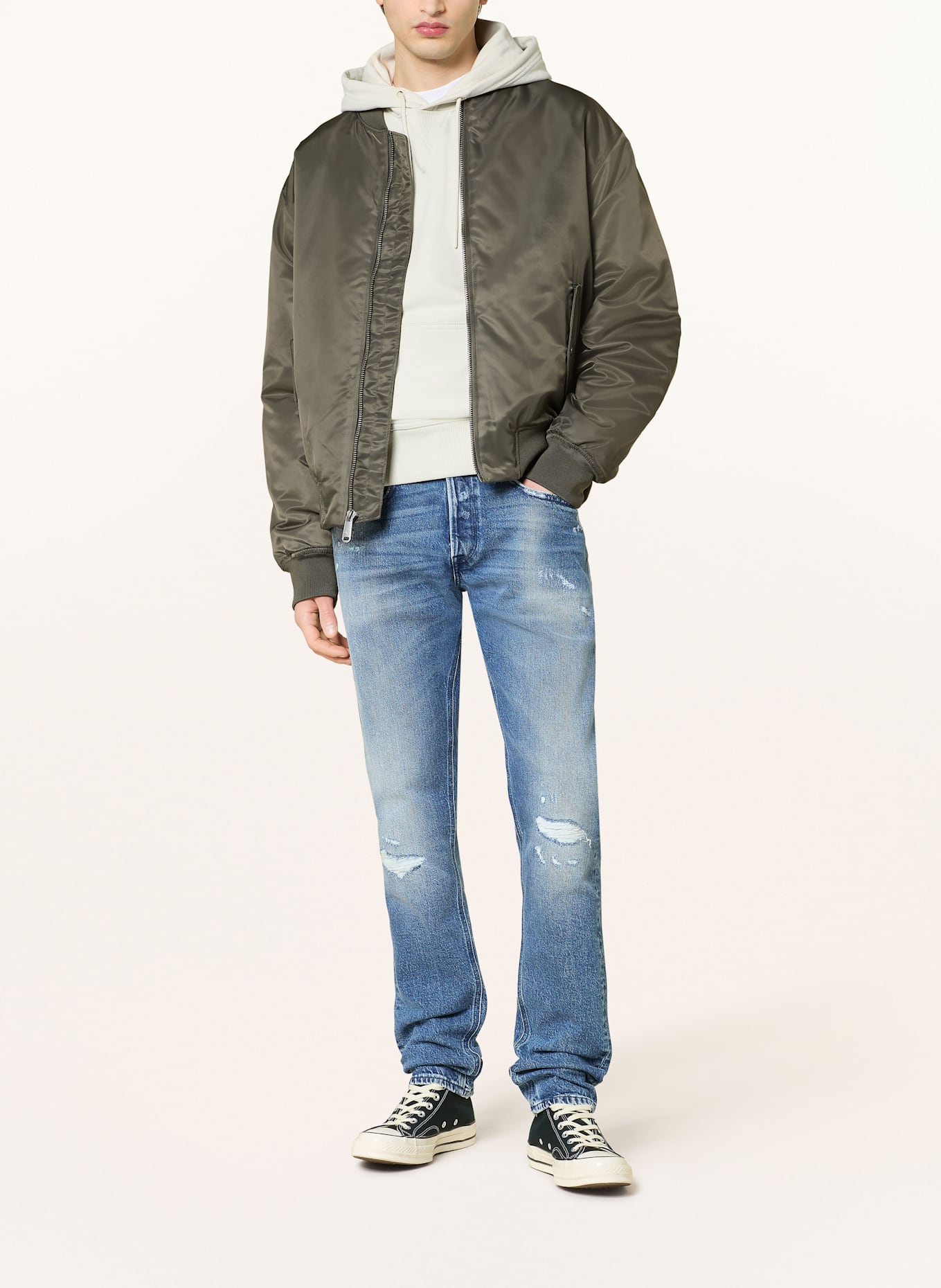 REPLAY Destroyed jeans WILLBI regular slim fit: 009 MEDIUM BLUE