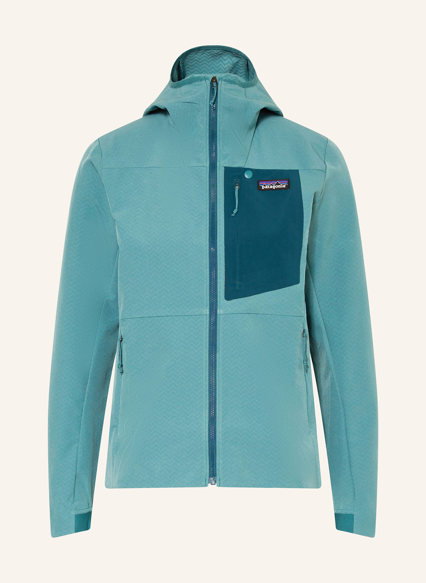 patagonia Kurtka funkcyjna R1® CROSSSTRATA: PETROL