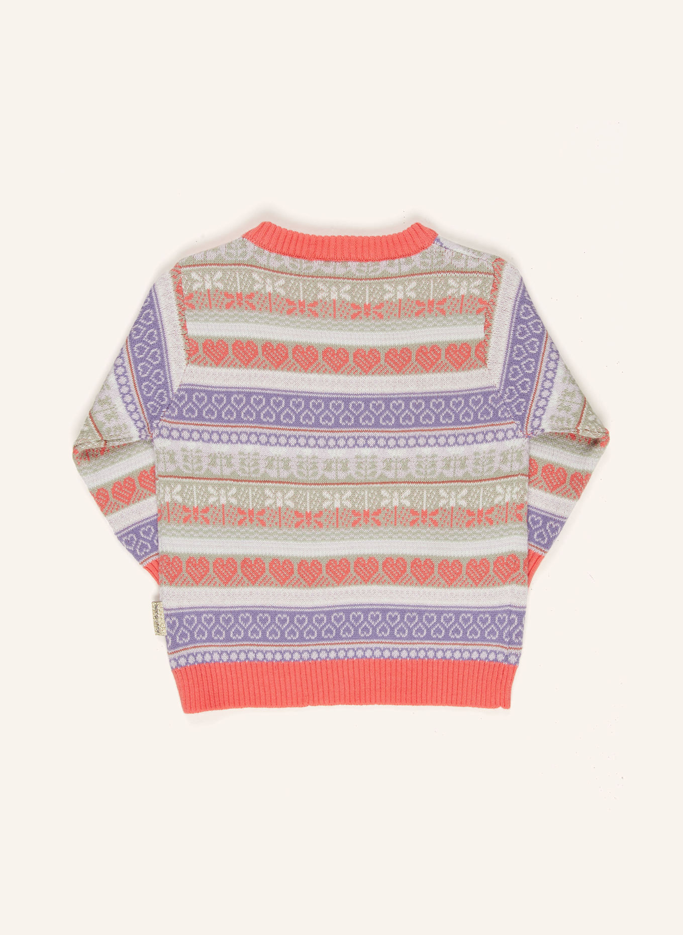 HUST and CLAIRE Strickpullover HCPUSLE: ROT / HELLLILA / HELLGRÜN