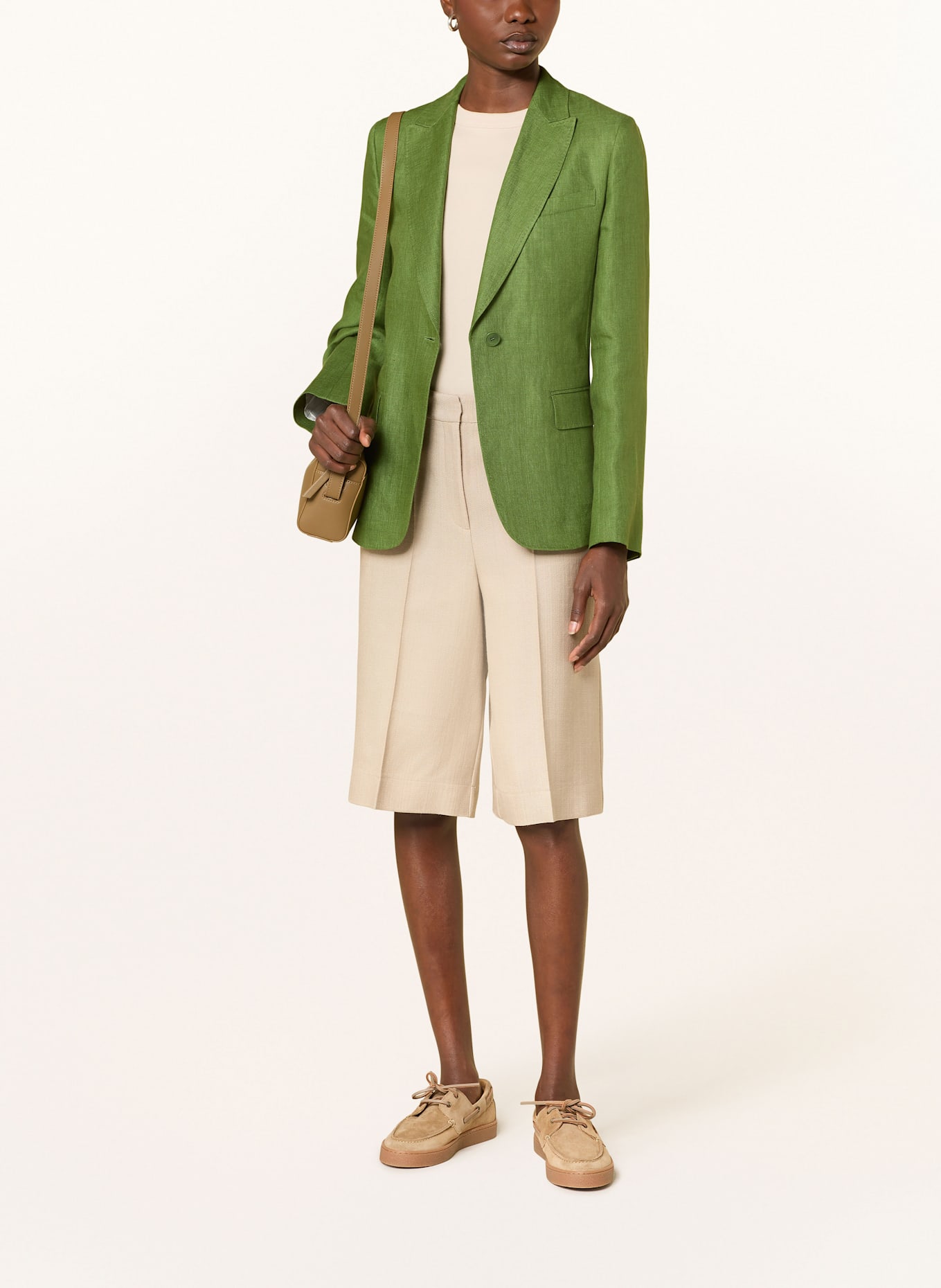 WEEKEND Max Mara Linen blazer NALUT in green