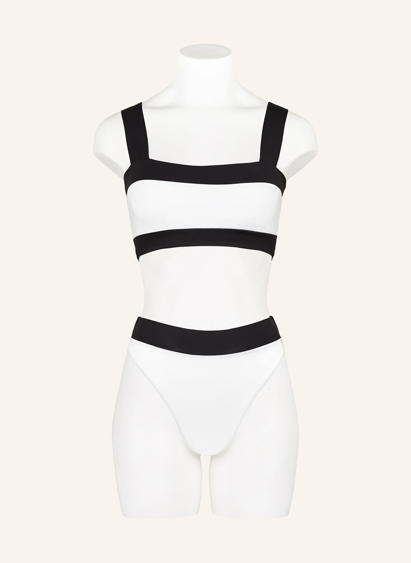 GOLDBERGH Bustier-Bikini-Top PLONGE: WEISS / SCHWARZ