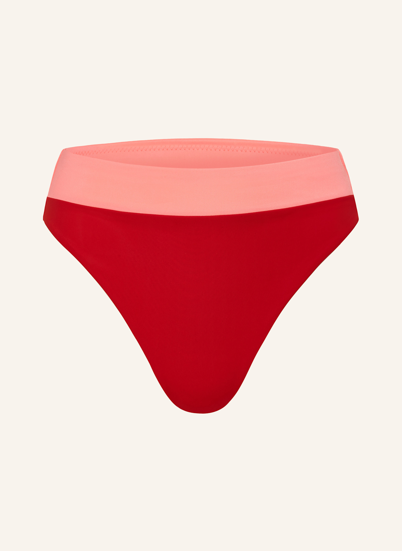 GOLDBERGH High-Waist-Bikini-Hose OCEANE: ROT / NEONPINK
