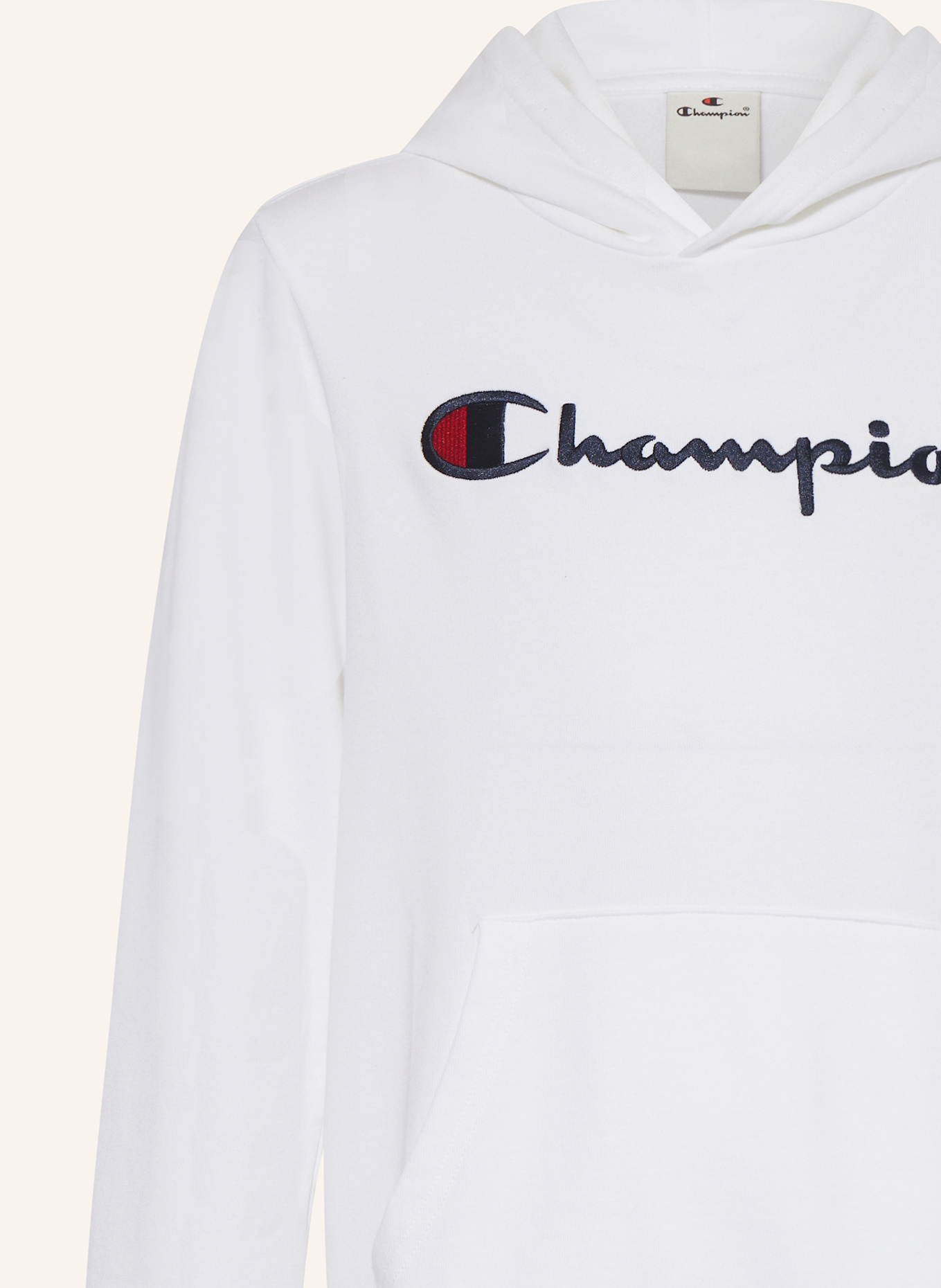 Champion Hoodie: WEISS