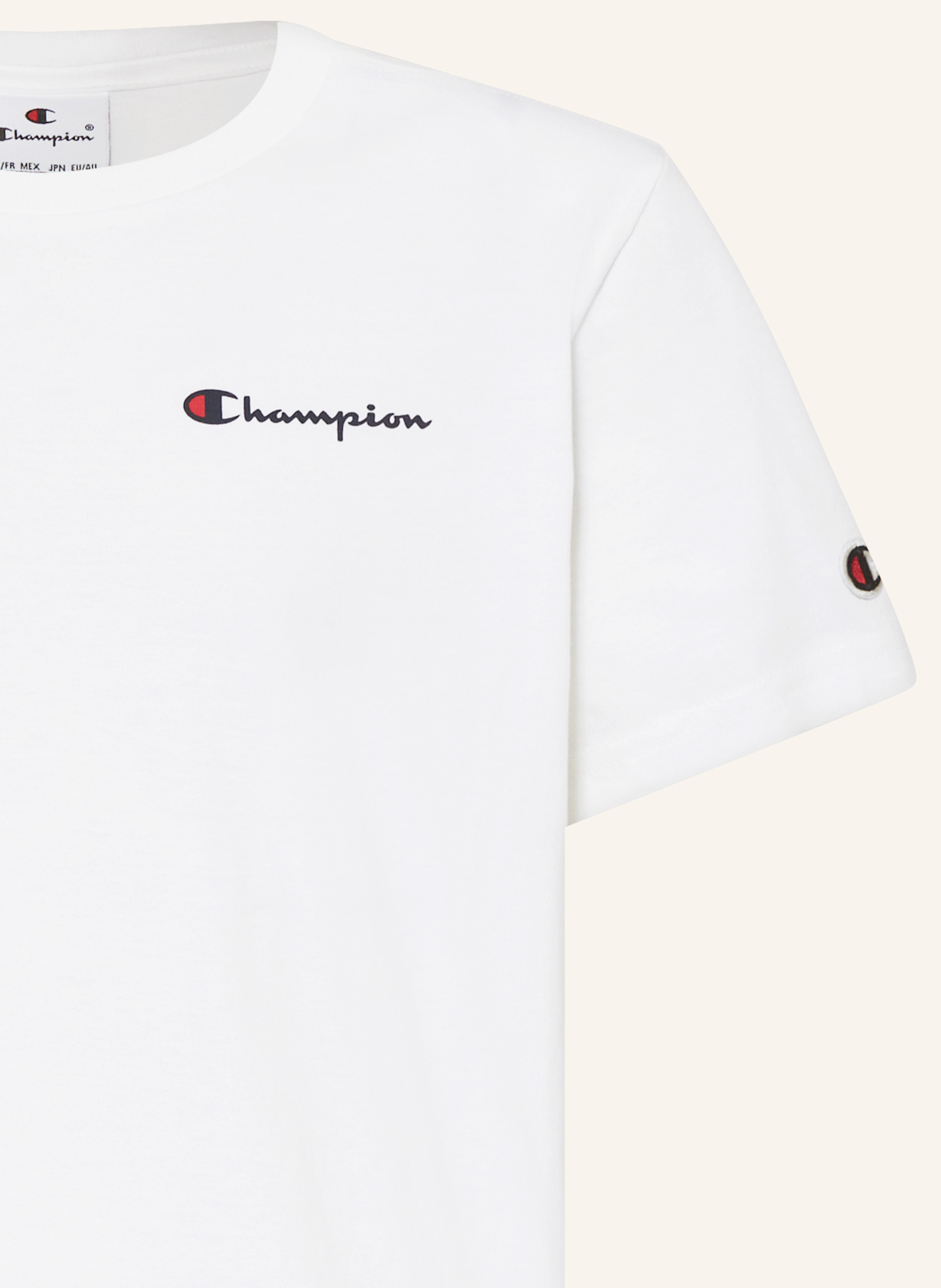 Champion T-Shirt: WEISS