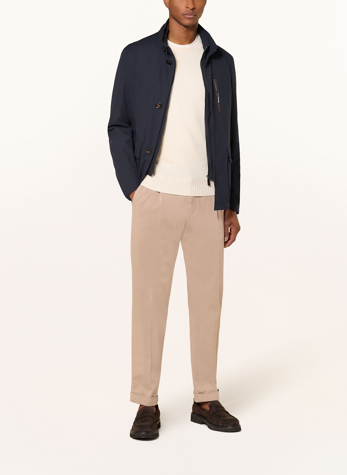 bugatti Fieldjacket mit herausnehmbarer Blende: DUNKELBLAU
