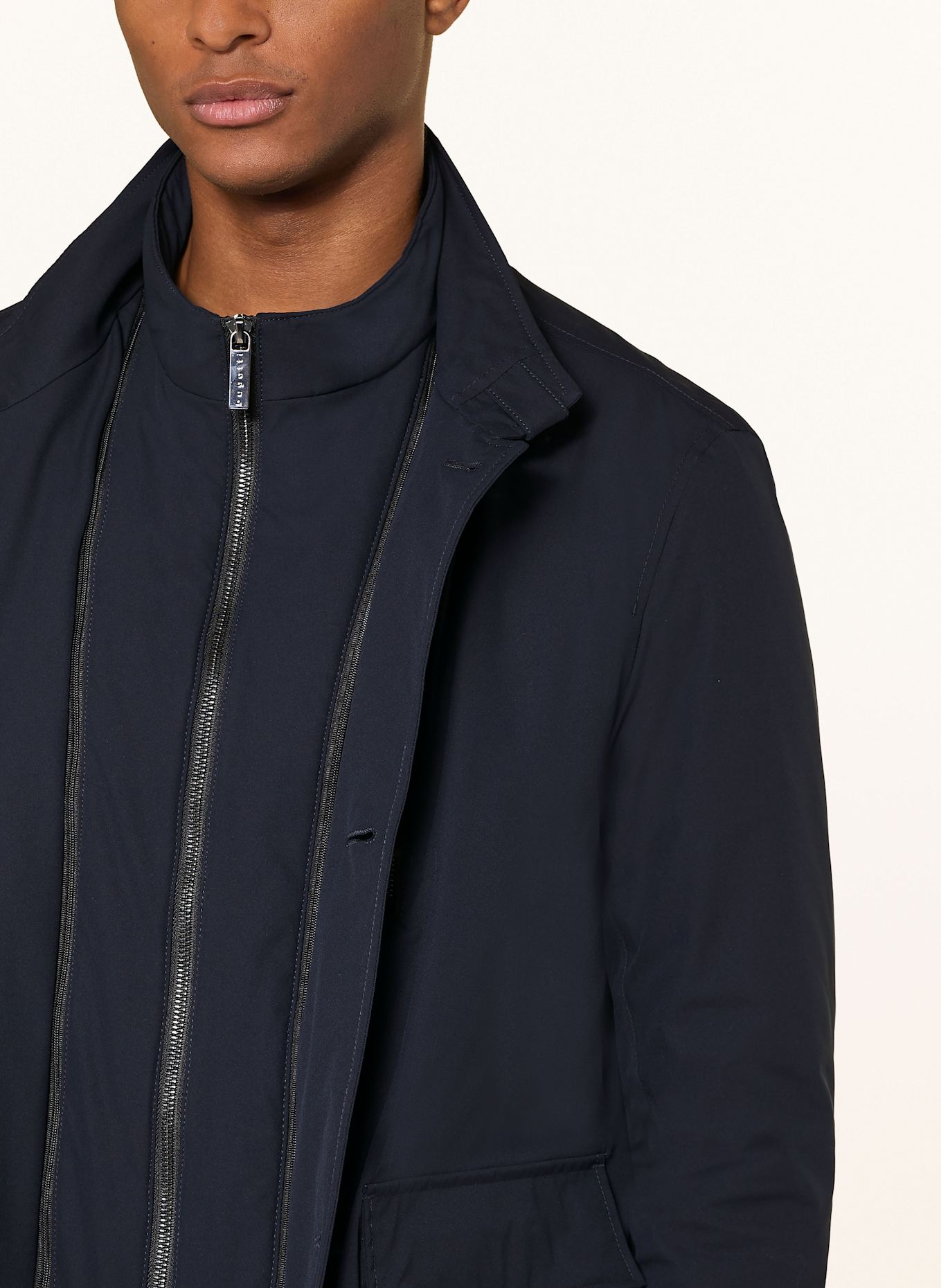 bugatti Fieldjacket mit herausnehmbarer Blende: DUNKELBLAU