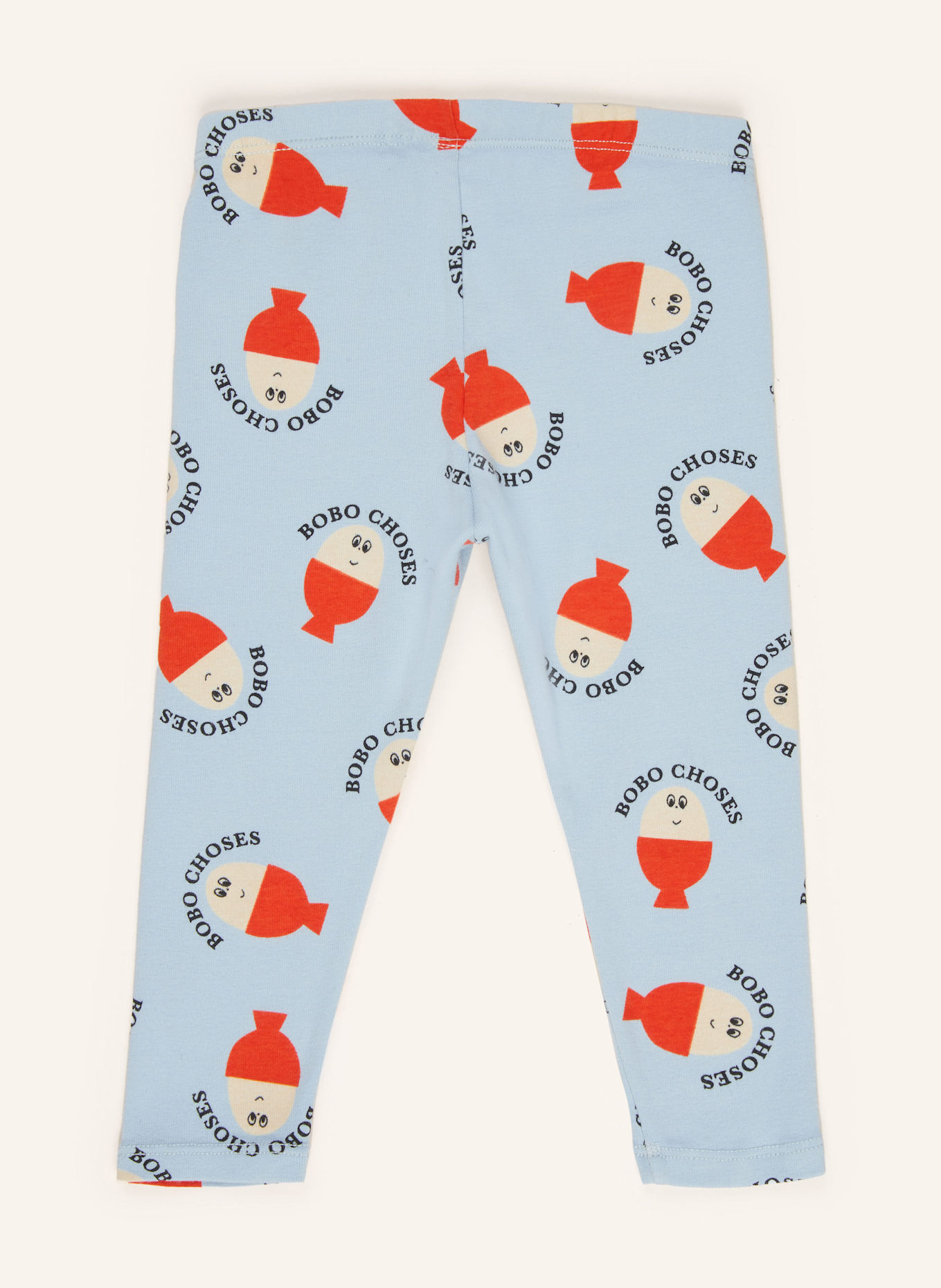 BOBO CHOSES Leggings: HELLBLAU/ ROT/ ECRU