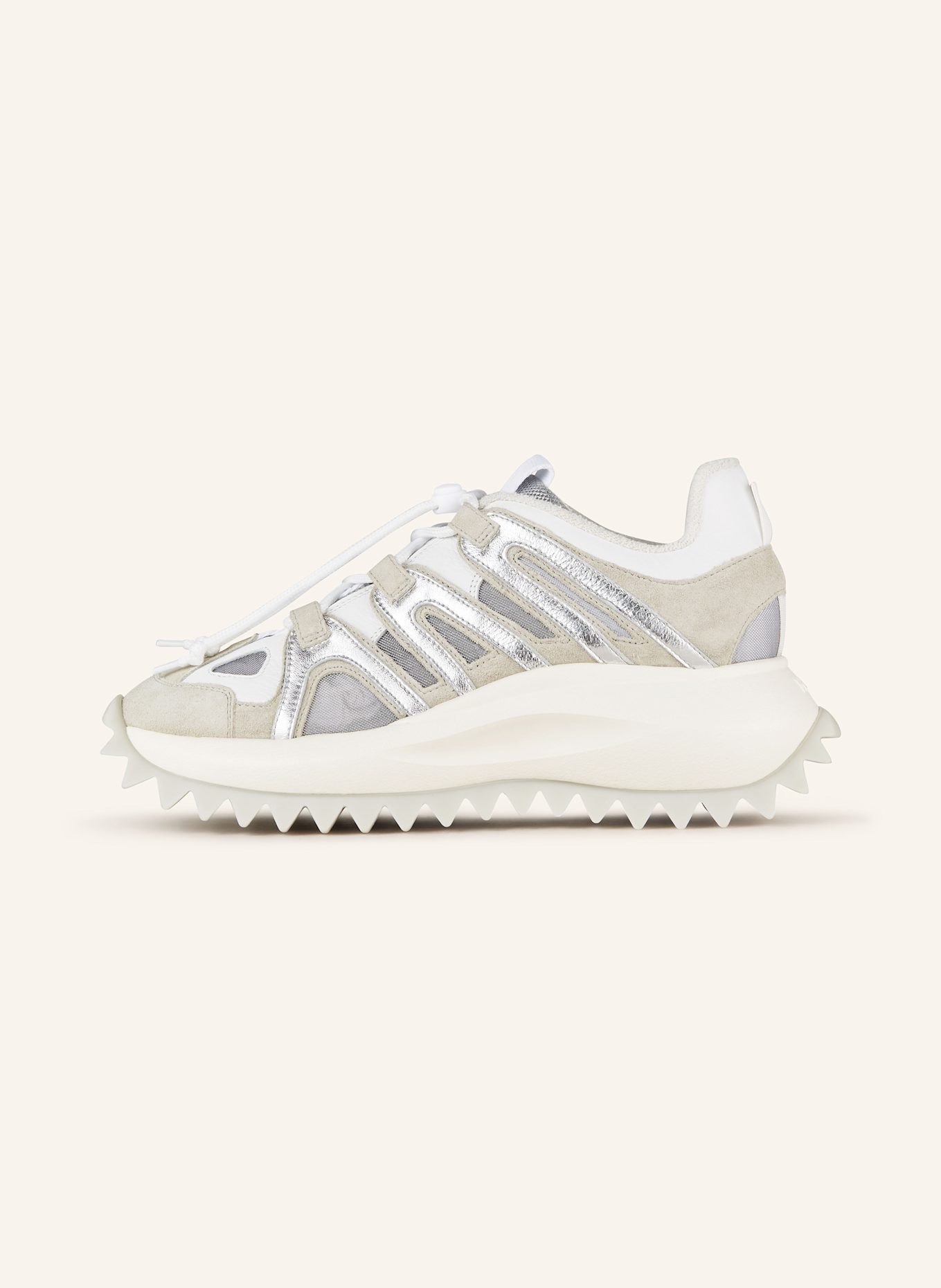 VIC MATIÉ Sneaker: TAUPE/ SILBER/ WEISS