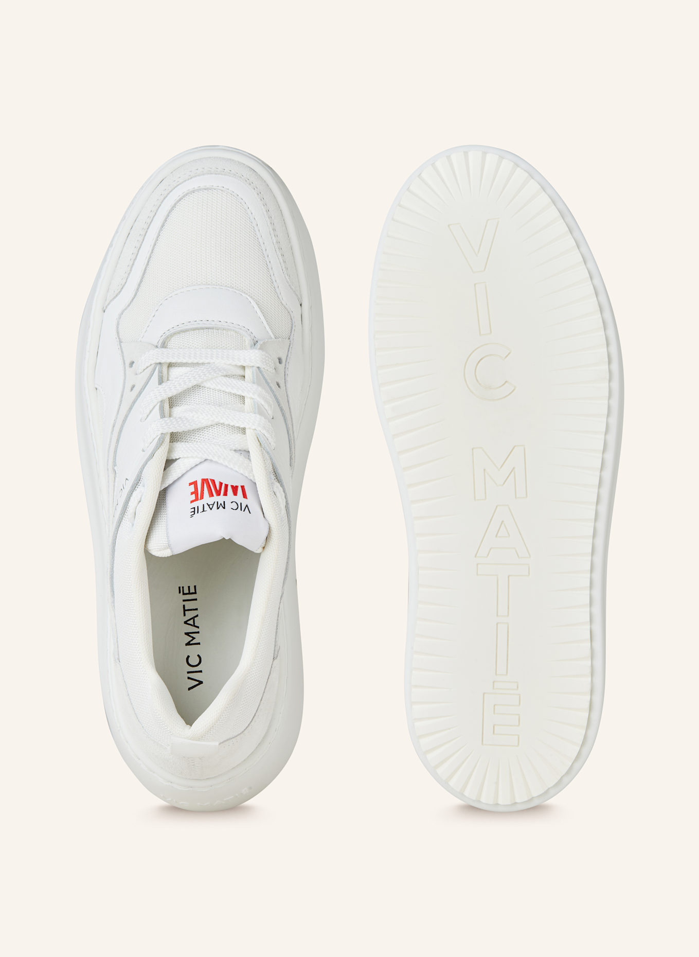 VIC MATIÉ Sneakers: WHITE