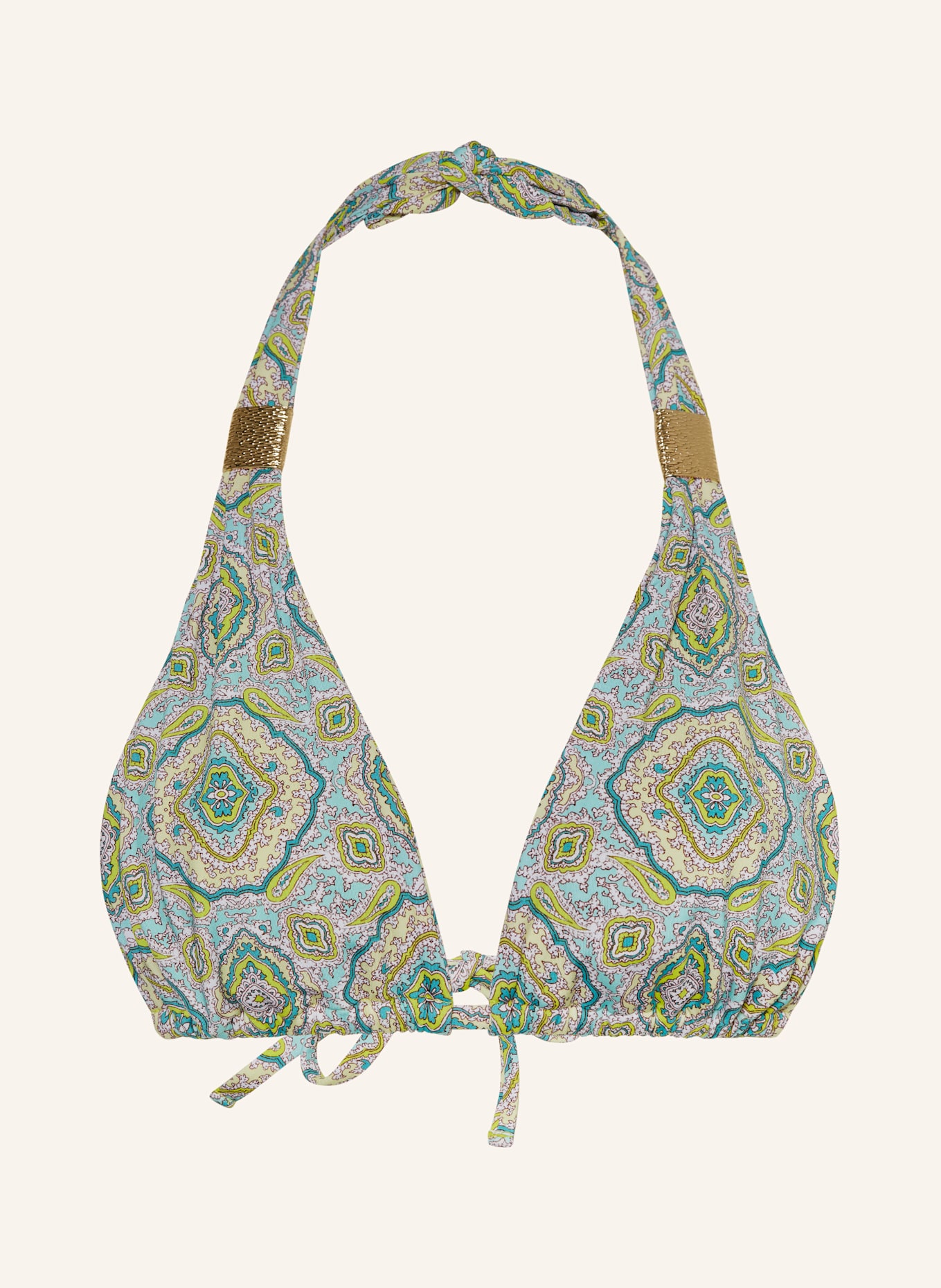 heidi klein Neckholder-Bikini-Top HACIENDA: MINT/ NEONGELB/ PETROL