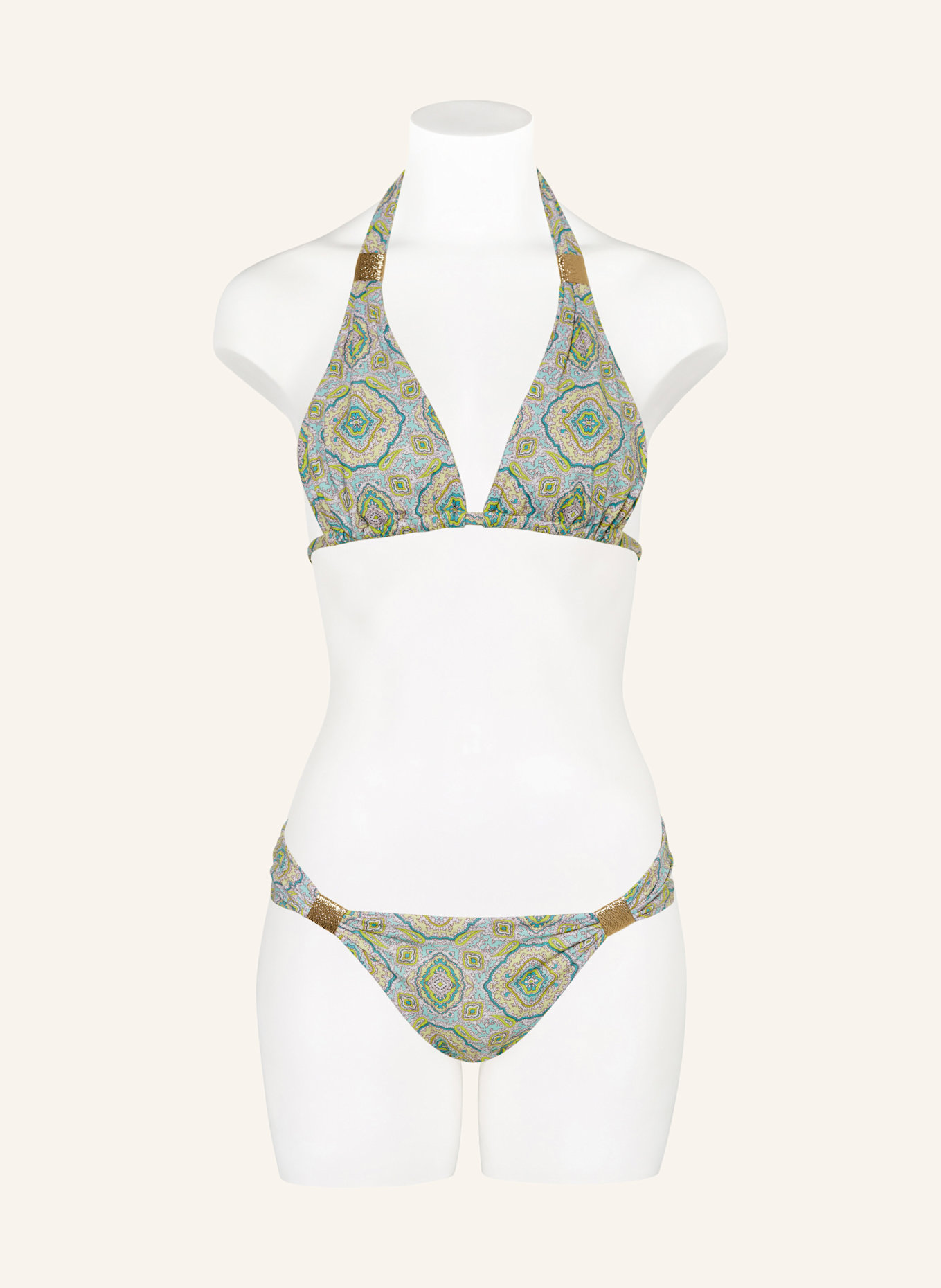 heidi klein Neckholder-Bikini-Top HACIENDA: MINT/ NEONGELB/ PETROL