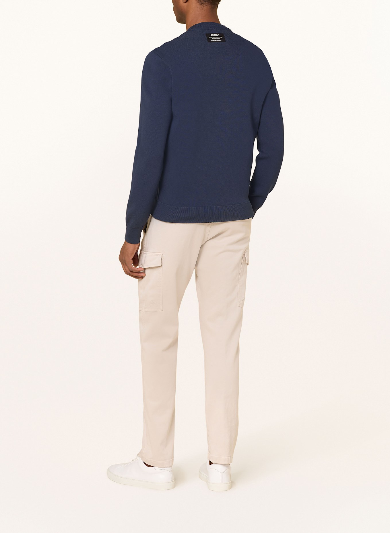 ECOALF Bomber jacket in mixed materials: DARK BLUE