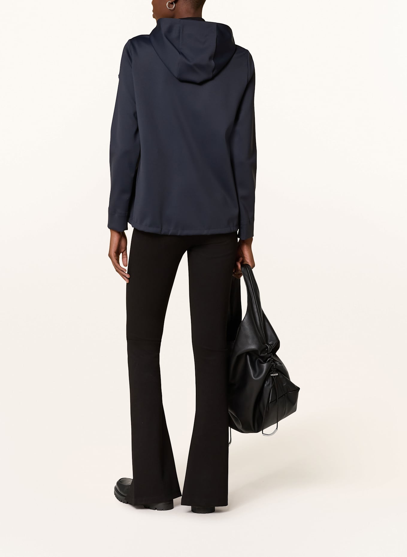 DUNO Daunenjacke ISIDE im Materialmix: DUNKELBLAU