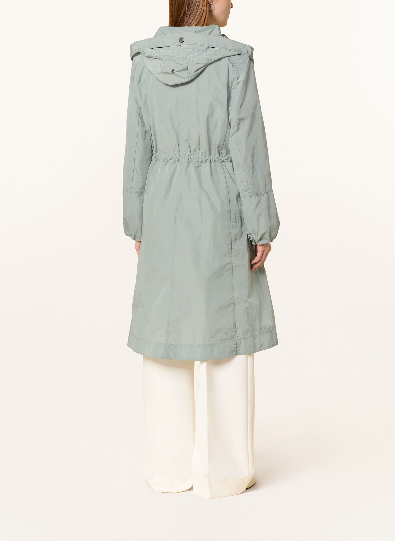 CREENSTONE Manteau JOANNA à volants: VERT