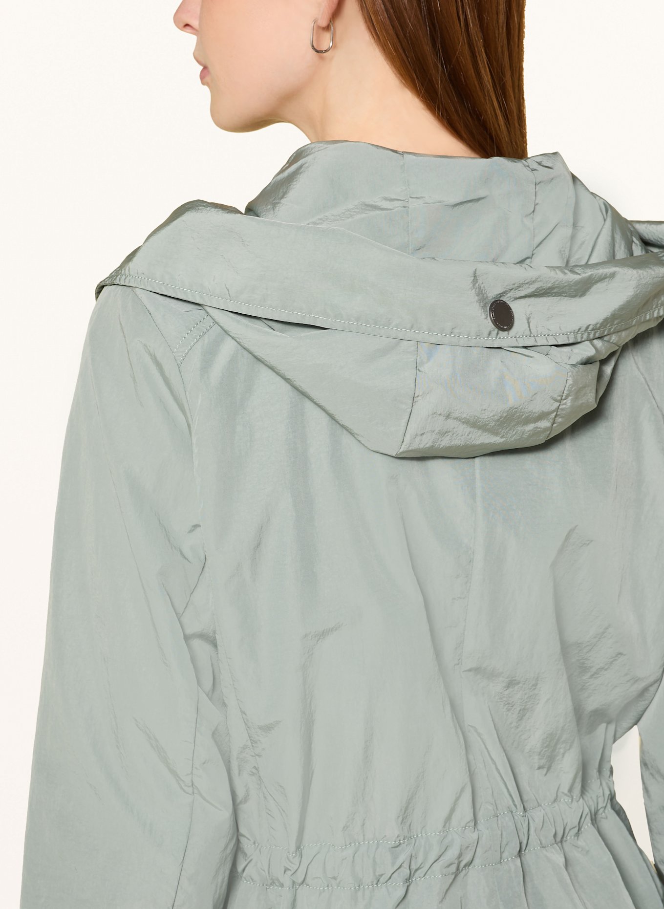 CREENSTONE Manteau JOANNA à volants: VERT