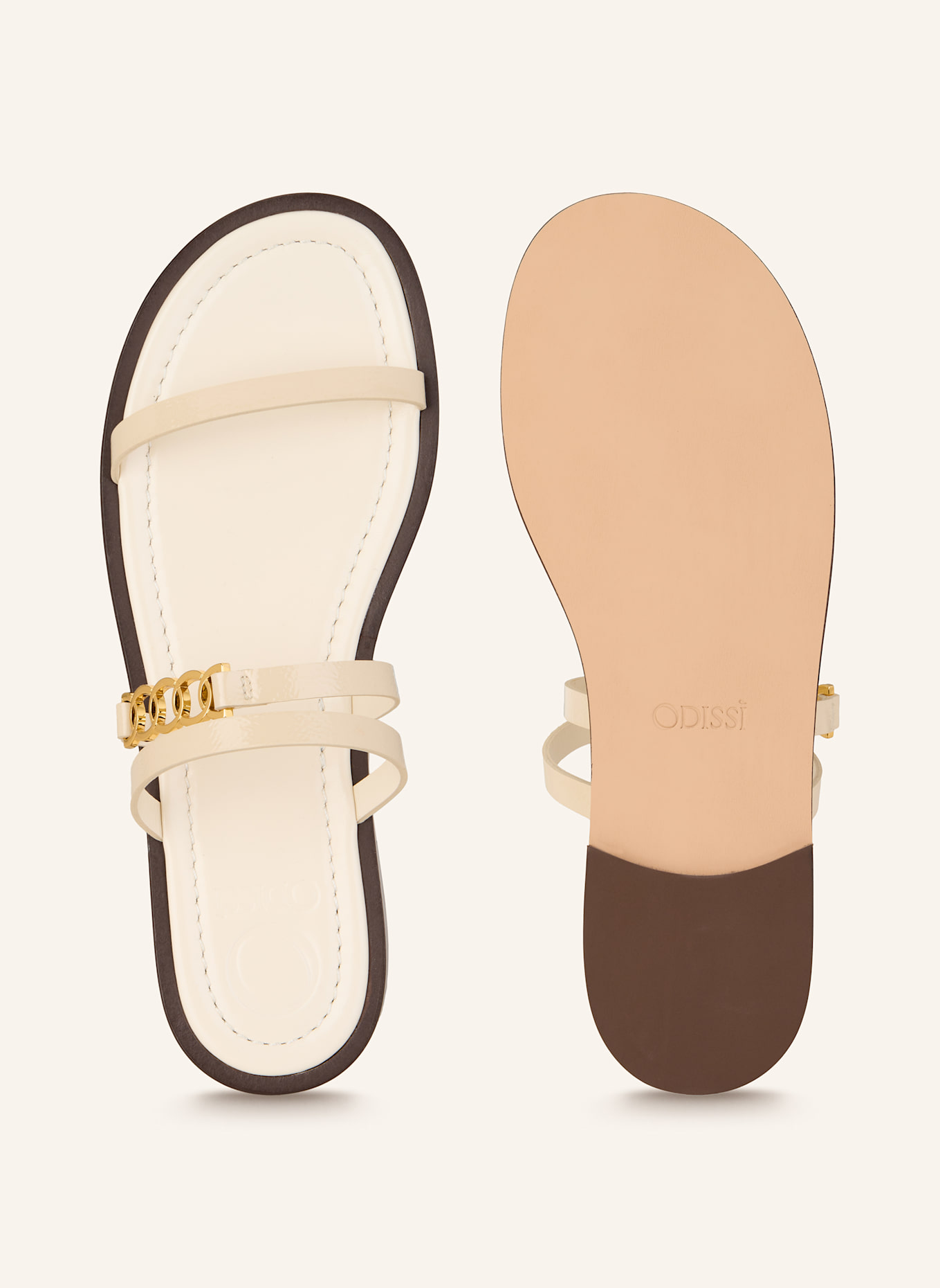 ODISSì Lackpantoletten JULIET: CREME